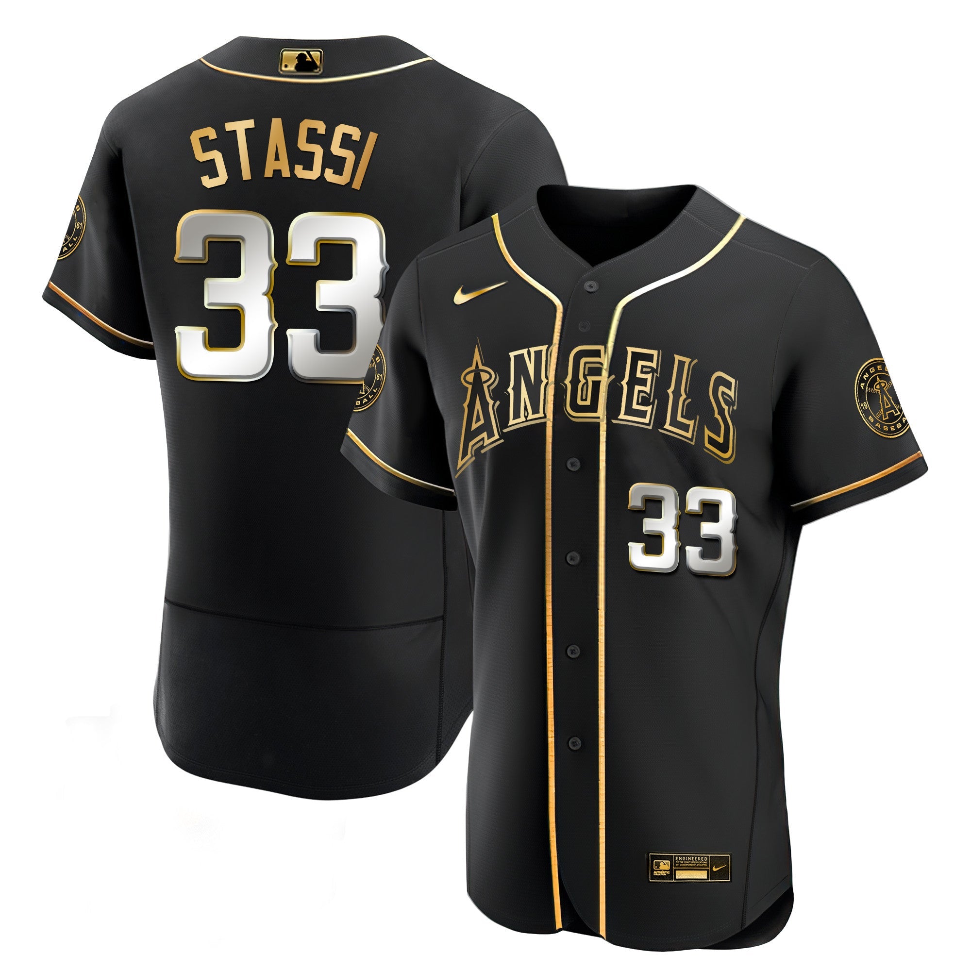Men’s Los Angeles Black Limited & Gold Jersey