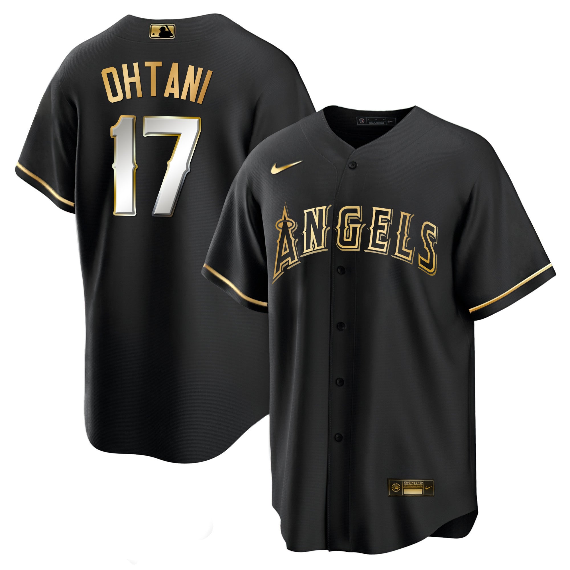 Men’s Los Angeles Black Limited & Gold Jersey