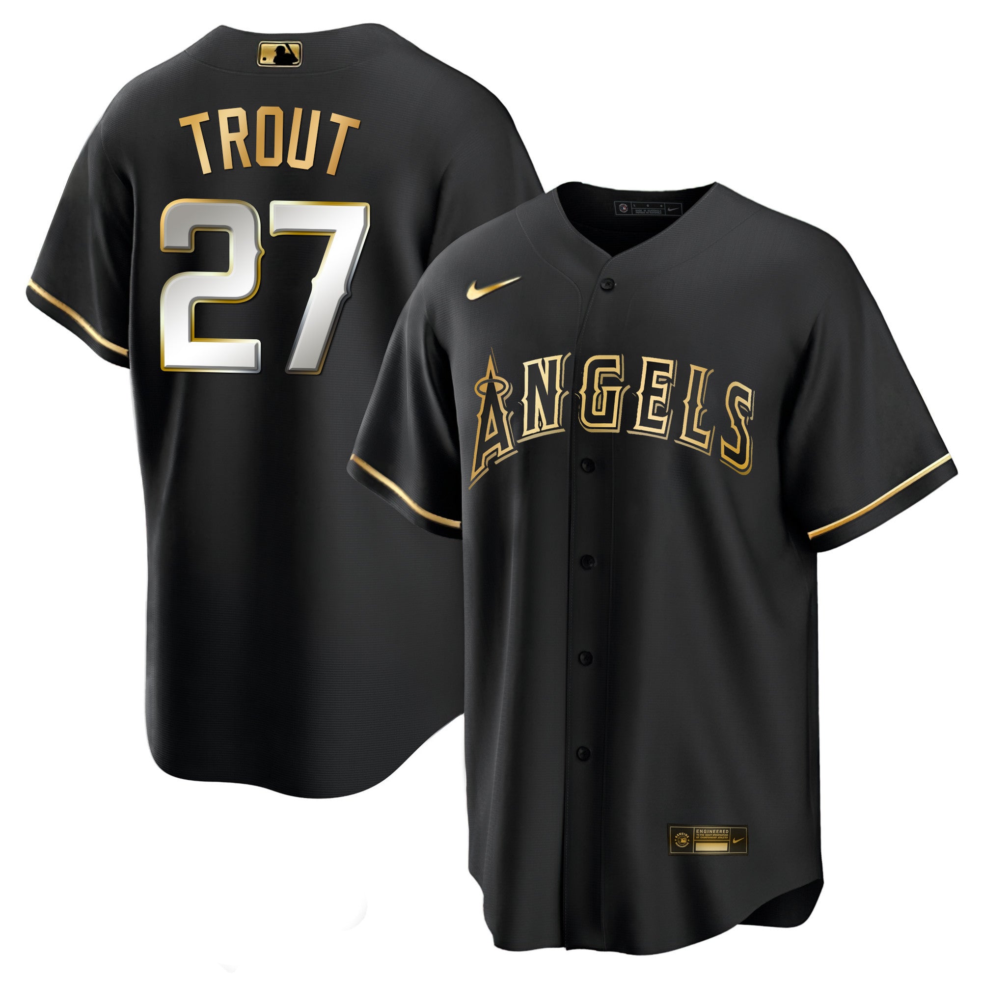 Men’s Los Angeles Black Limited & Gold Jersey