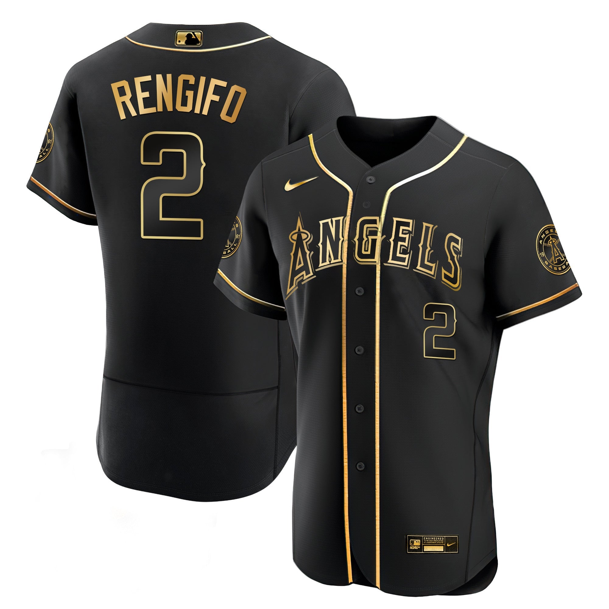 Men’s Los Angeles Black Limited & Gold Jersey