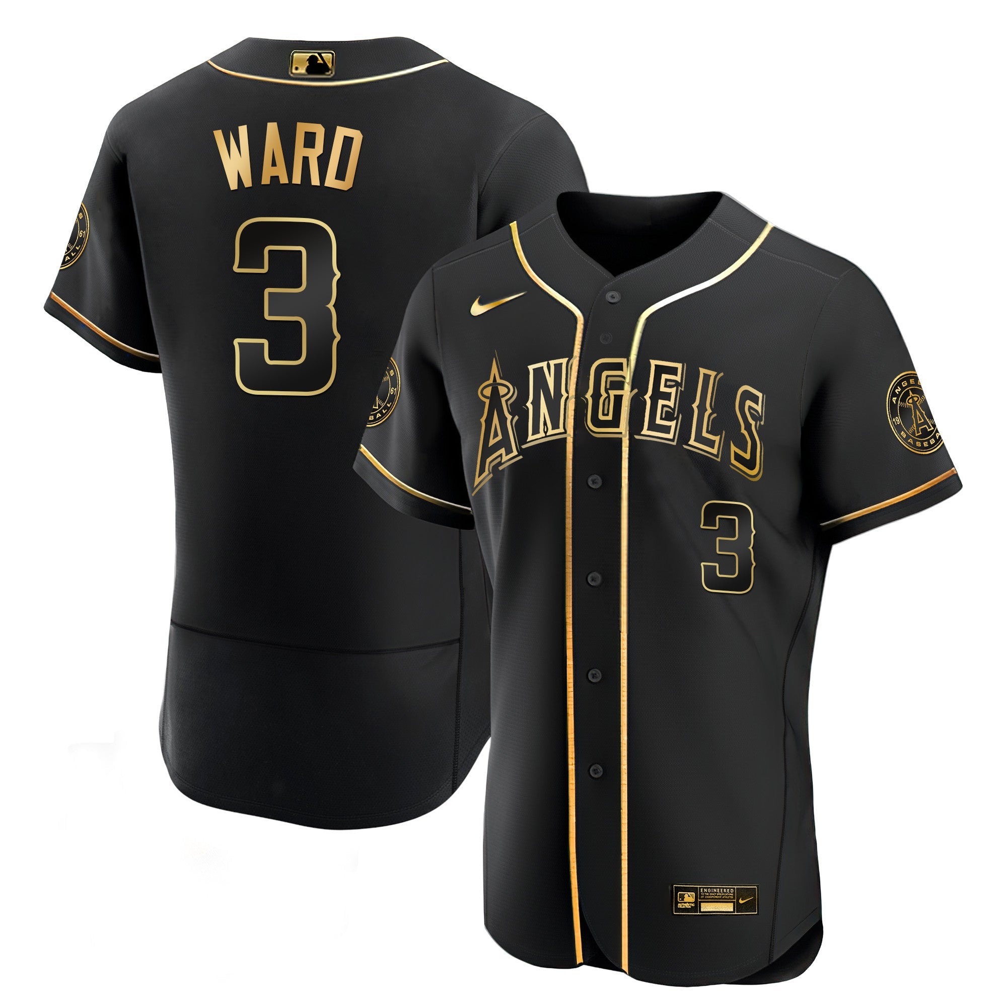 Men’s Los Angeles Black Limited & Gold Jersey