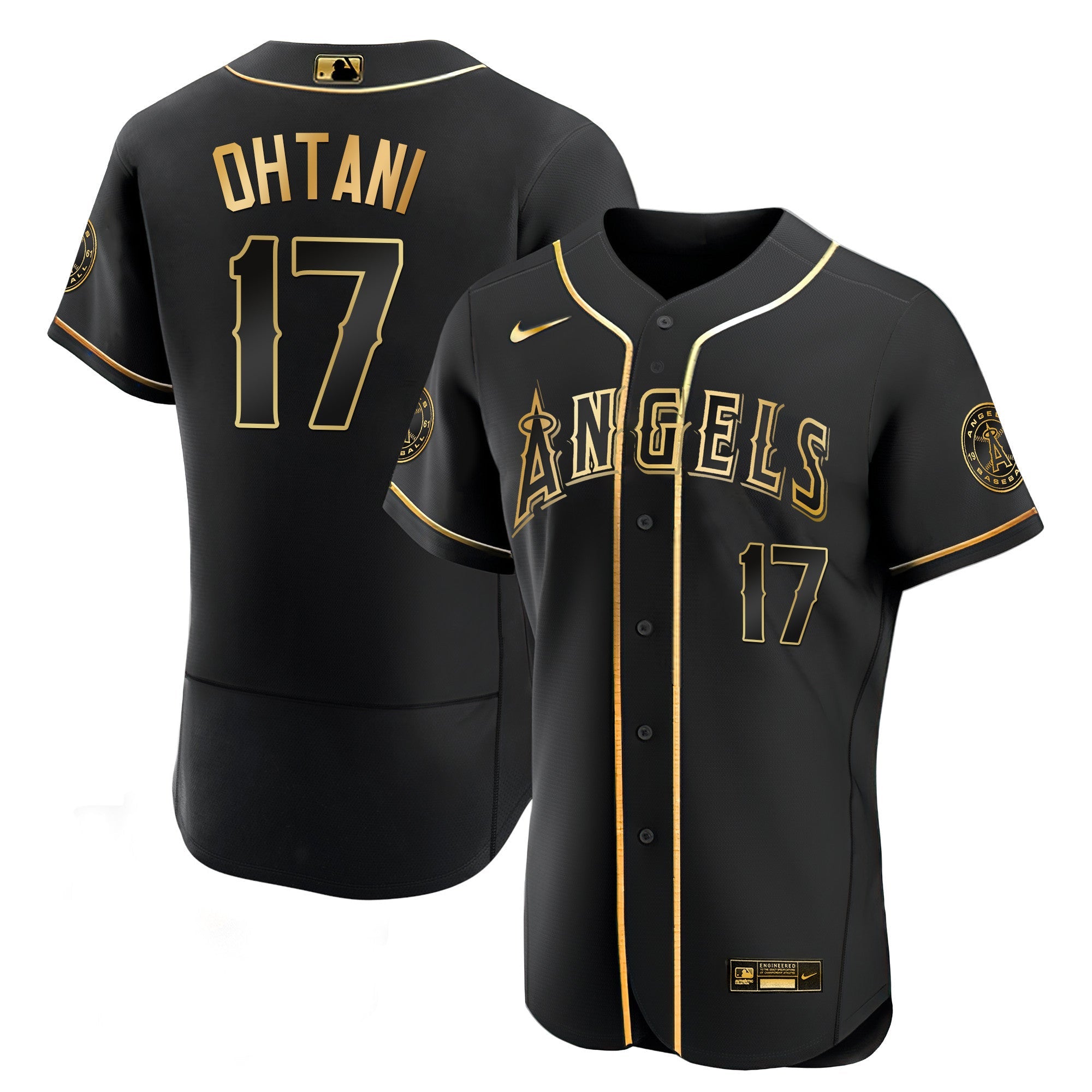 Men’s Los Angeles Black Limited & Gold Jersey