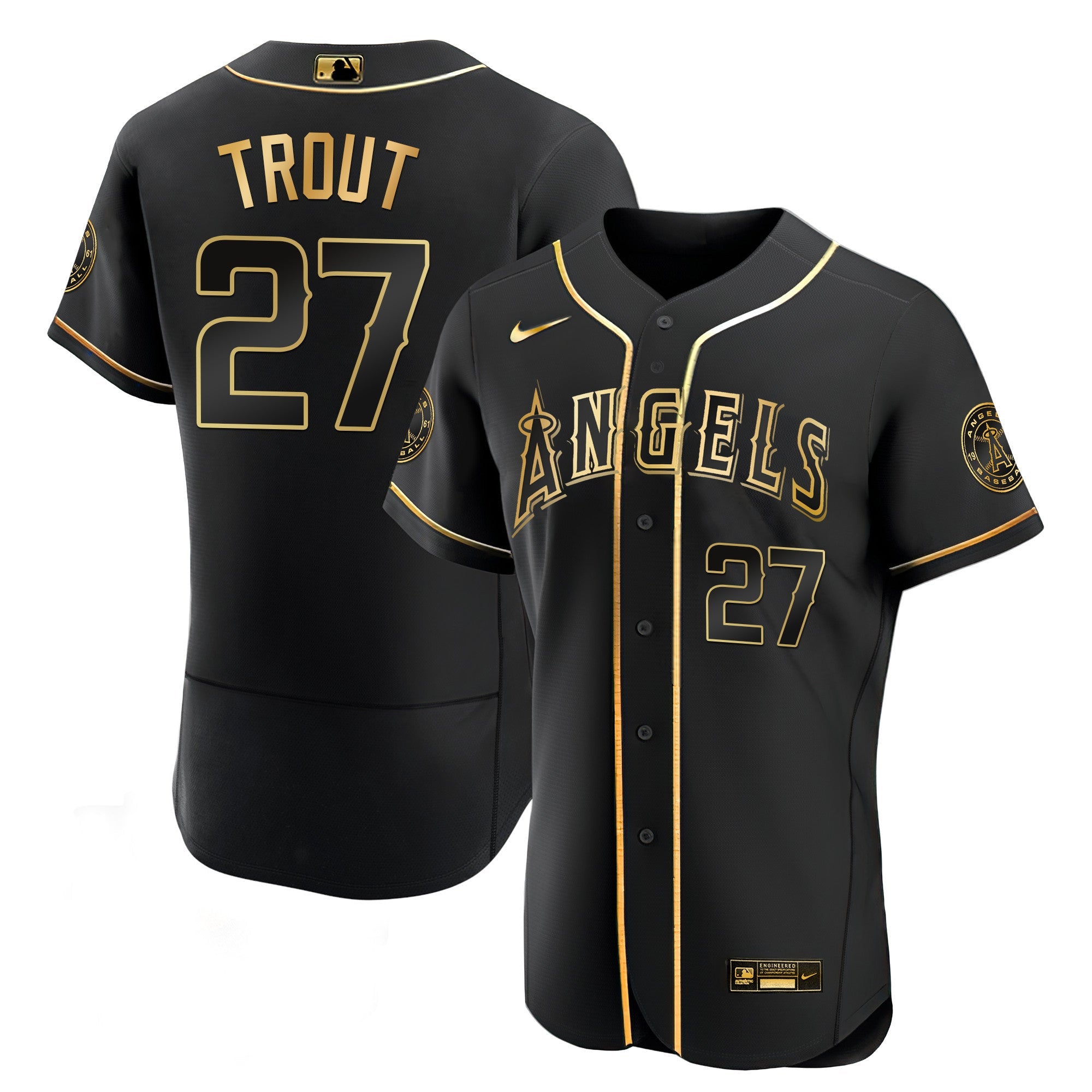 Men’s Los Angeles Black Limited & Gold Jersey