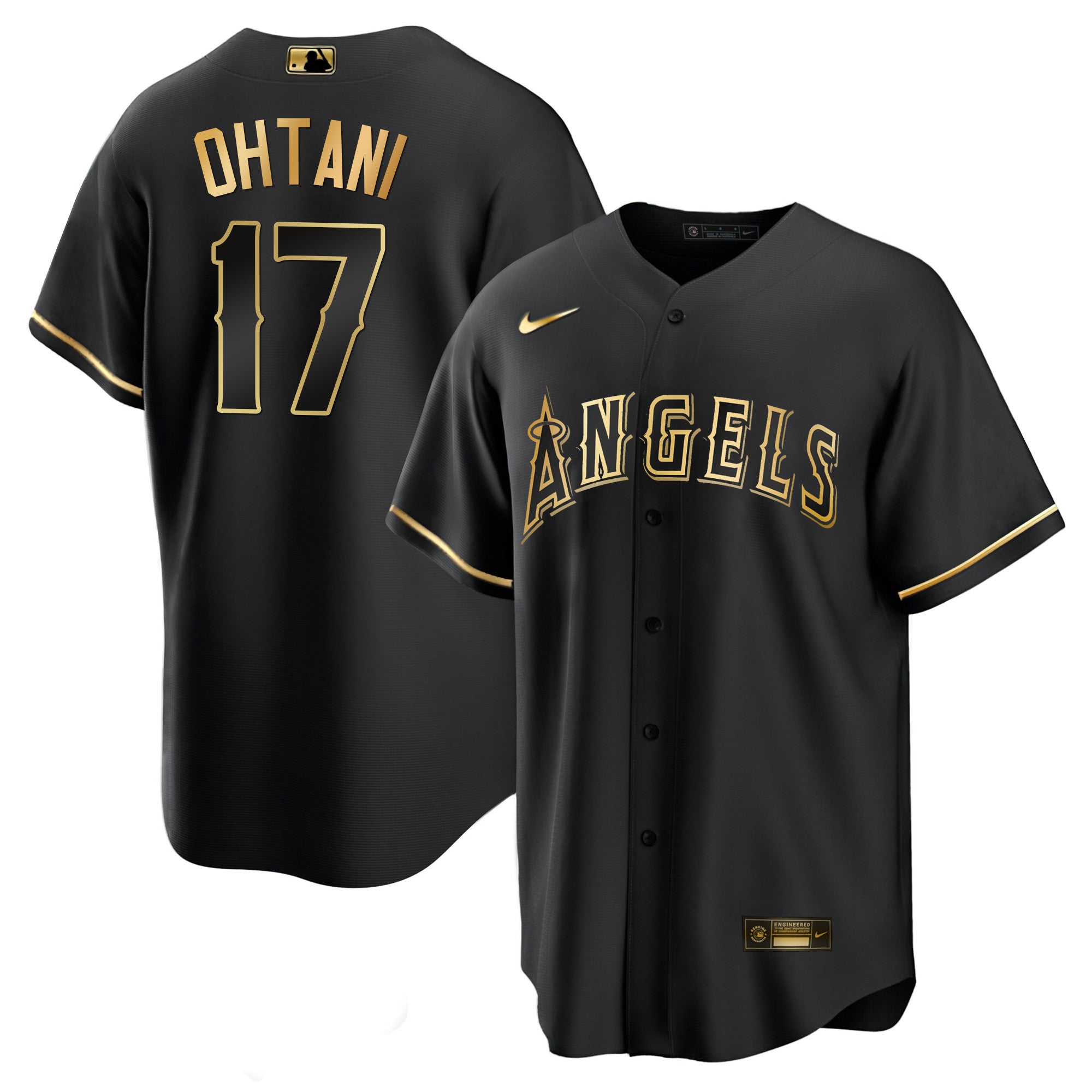Men’s Los Angeles Black Limited & Gold Jersey