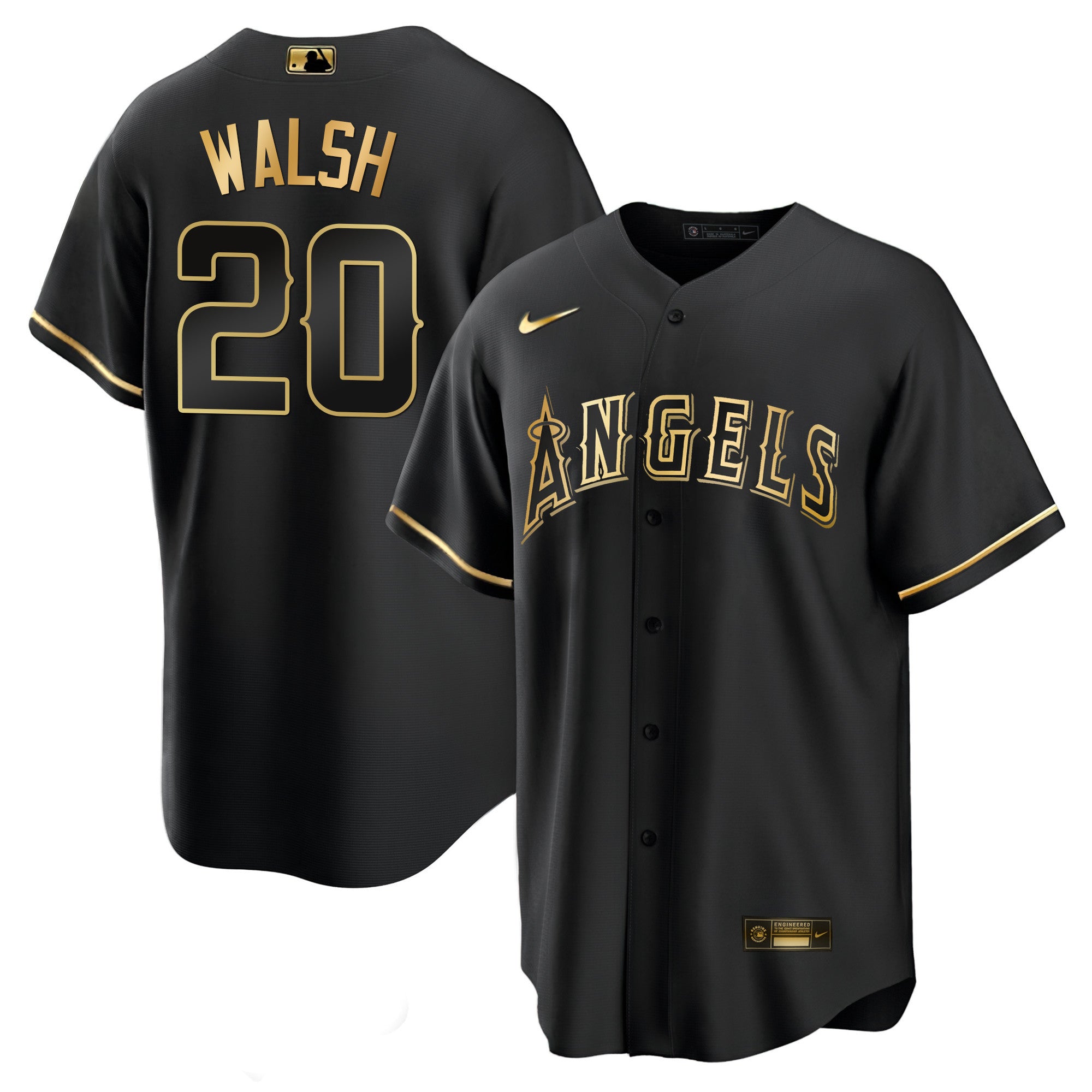 Men’s Los Angeles Black Limited & Gold Jersey