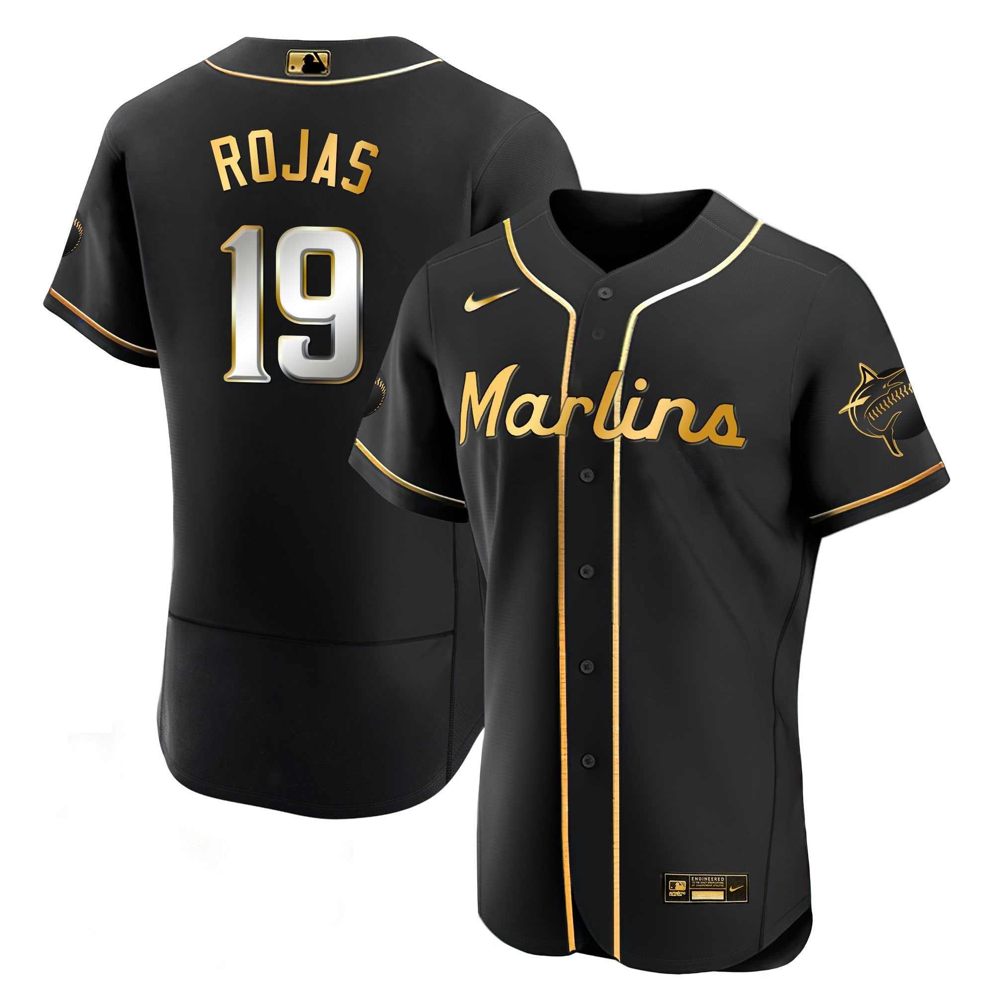 Men’s Miami Black Limited & Gold Jersey