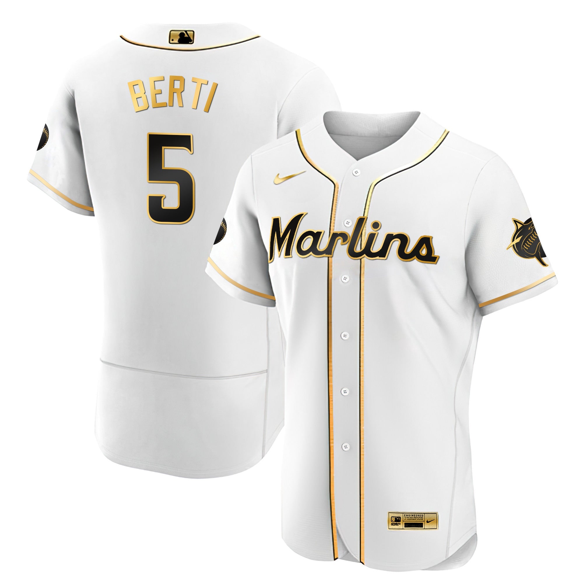 Men’s Miami Black Limited & Gold Jersey