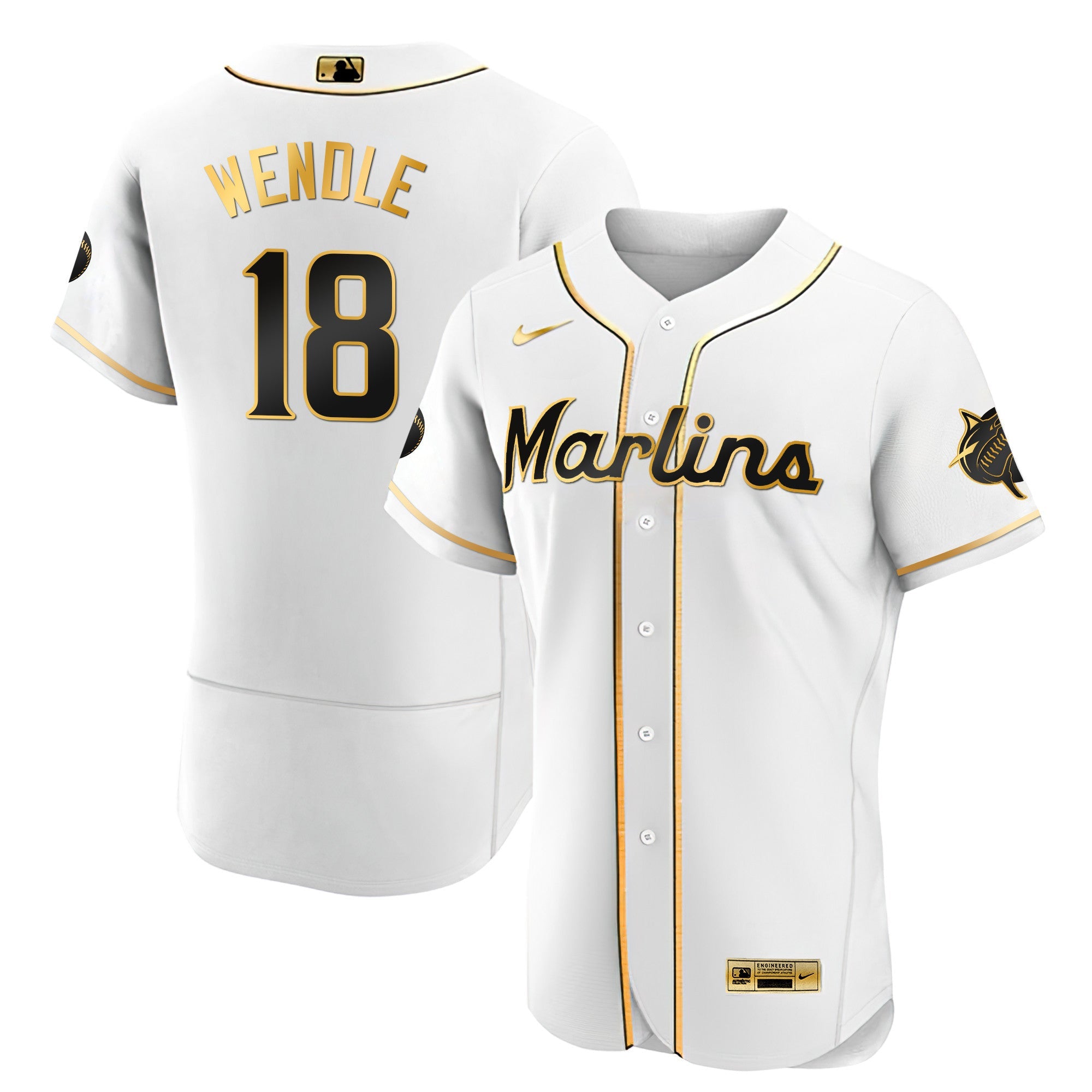 Men’s Miami Black Limited & Gold Jersey