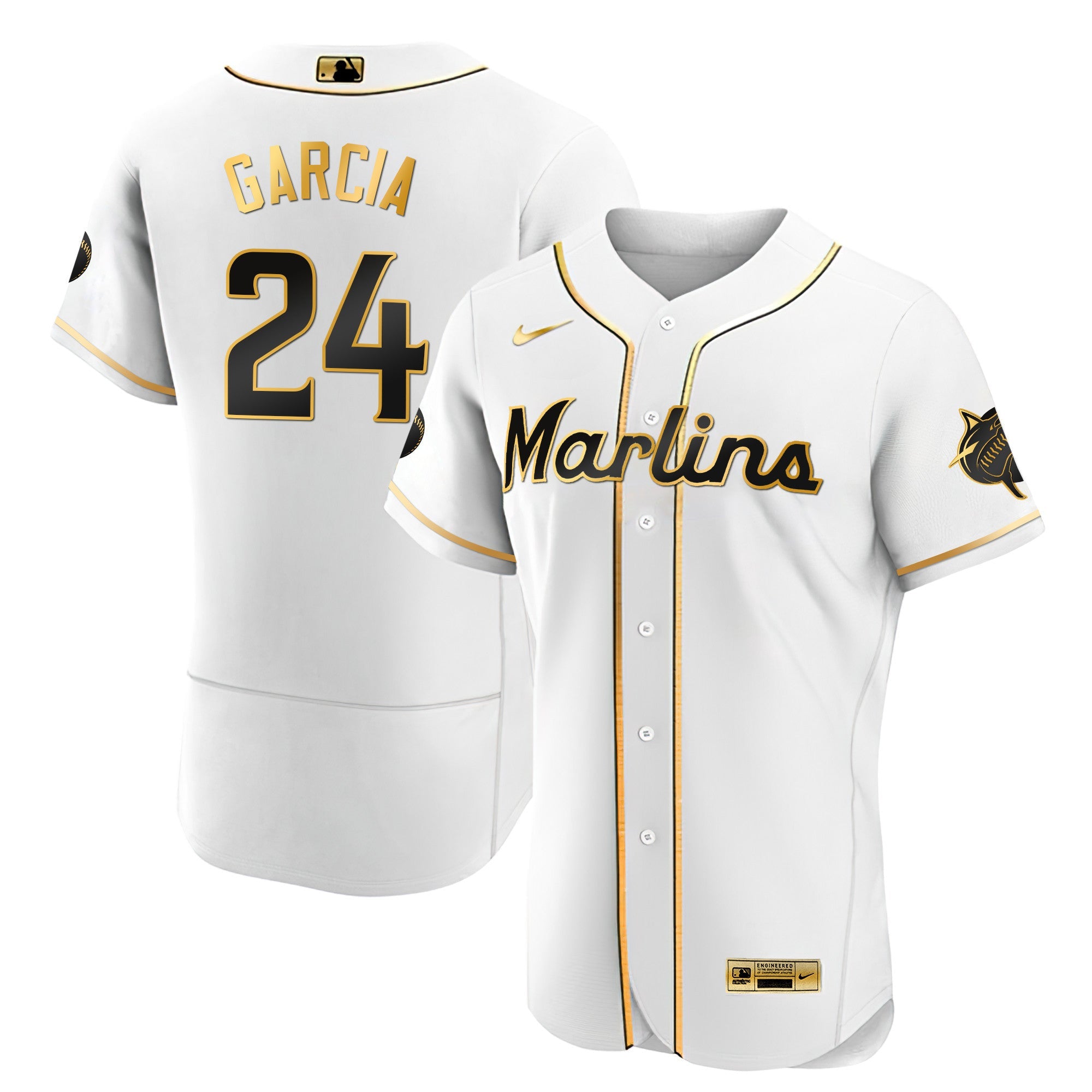 Men’s Miami Black Limited & Gold Jersey