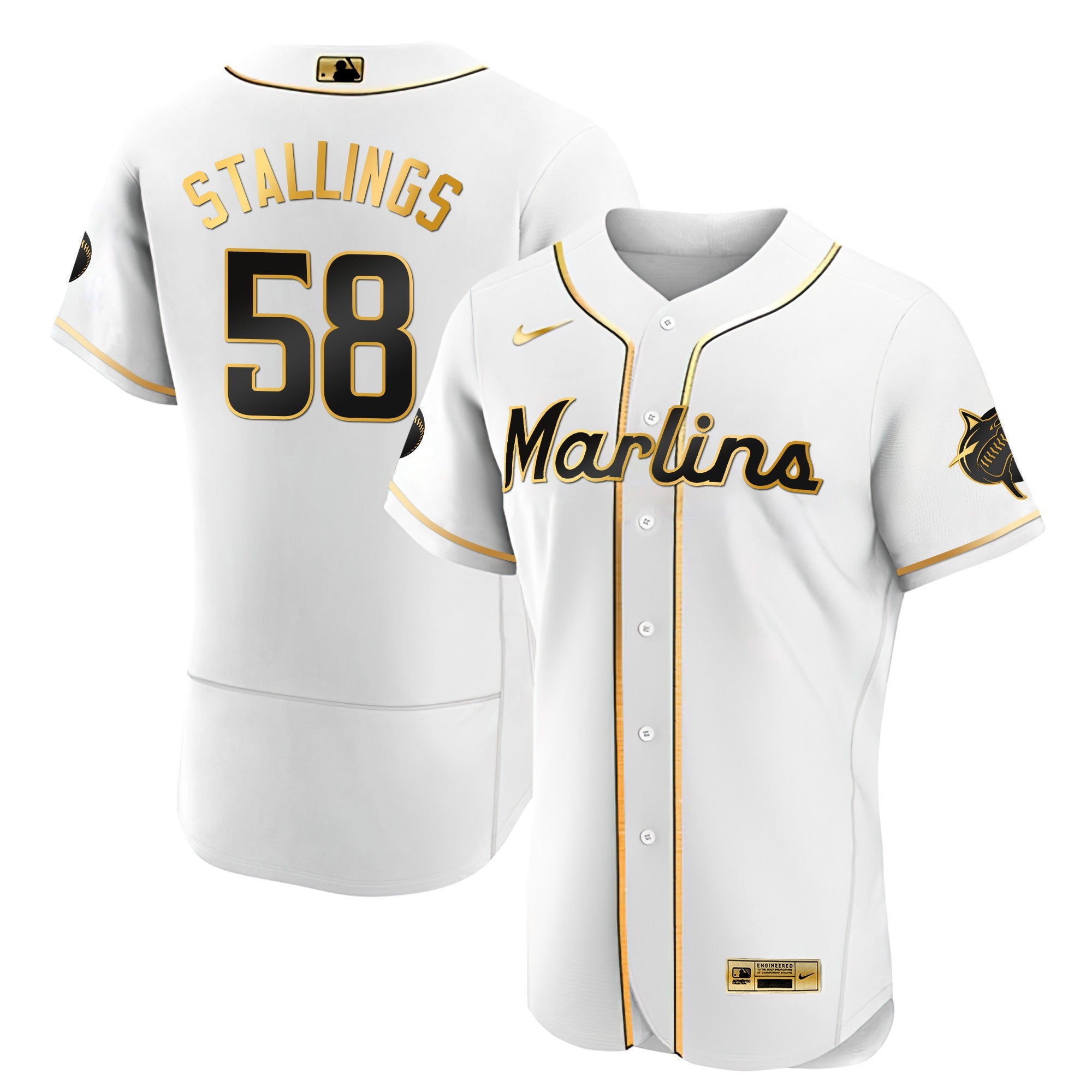 Men’s Miami Black Limited & Gold Jersey