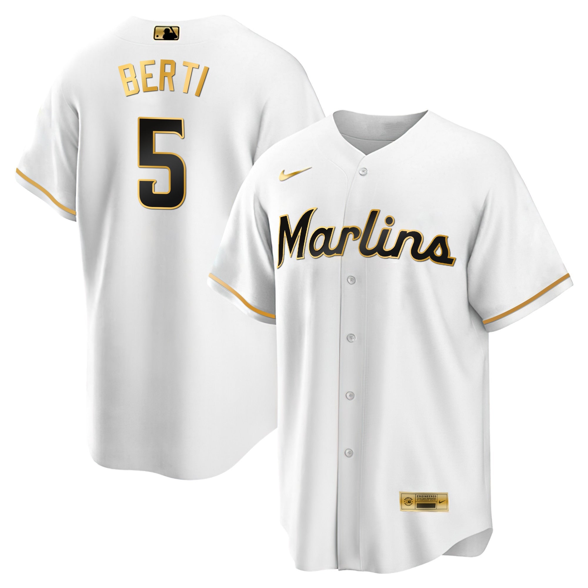 Men’s Miami Black Limited & Gold Jersey