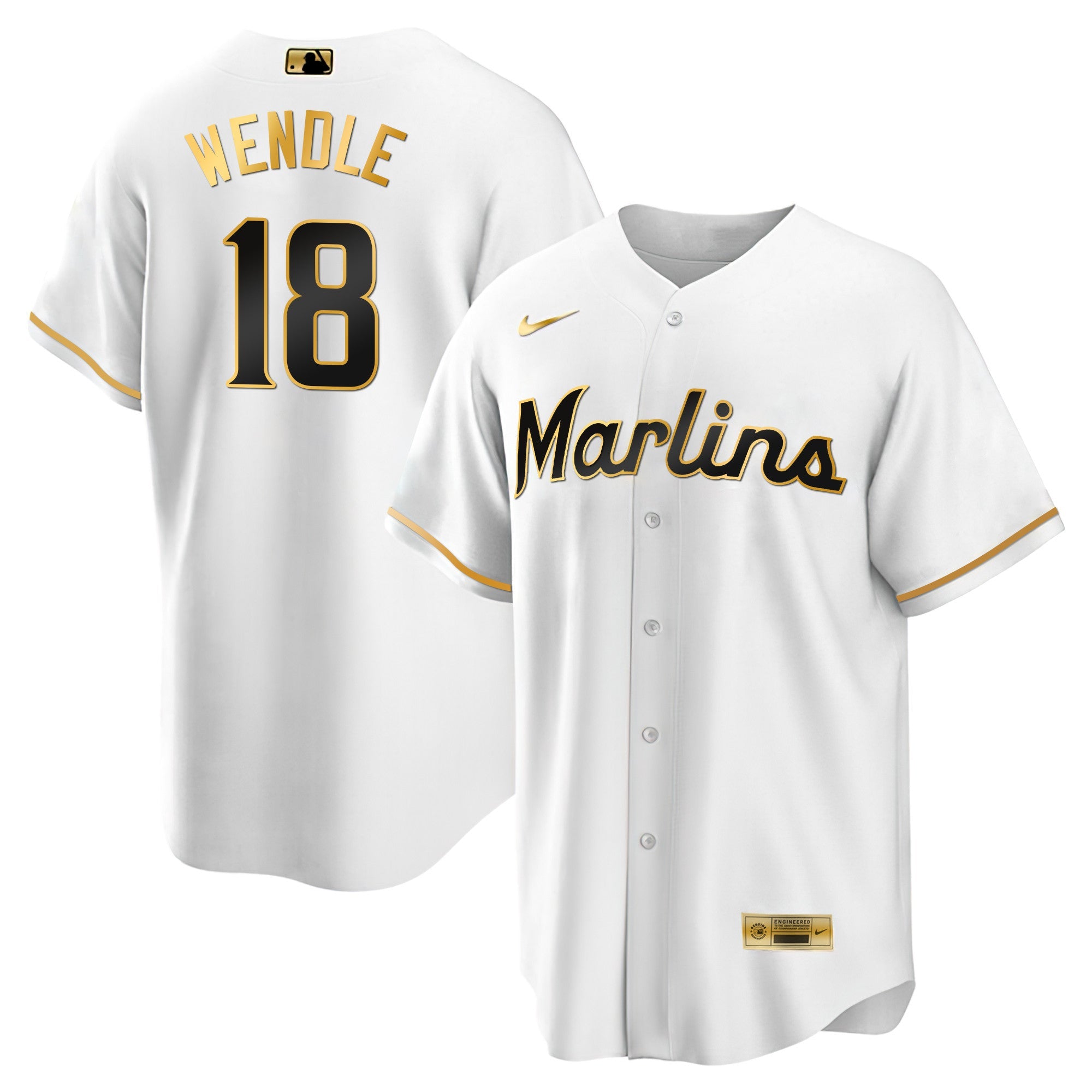 Men’s Miami Black Limited & Gold Jersey