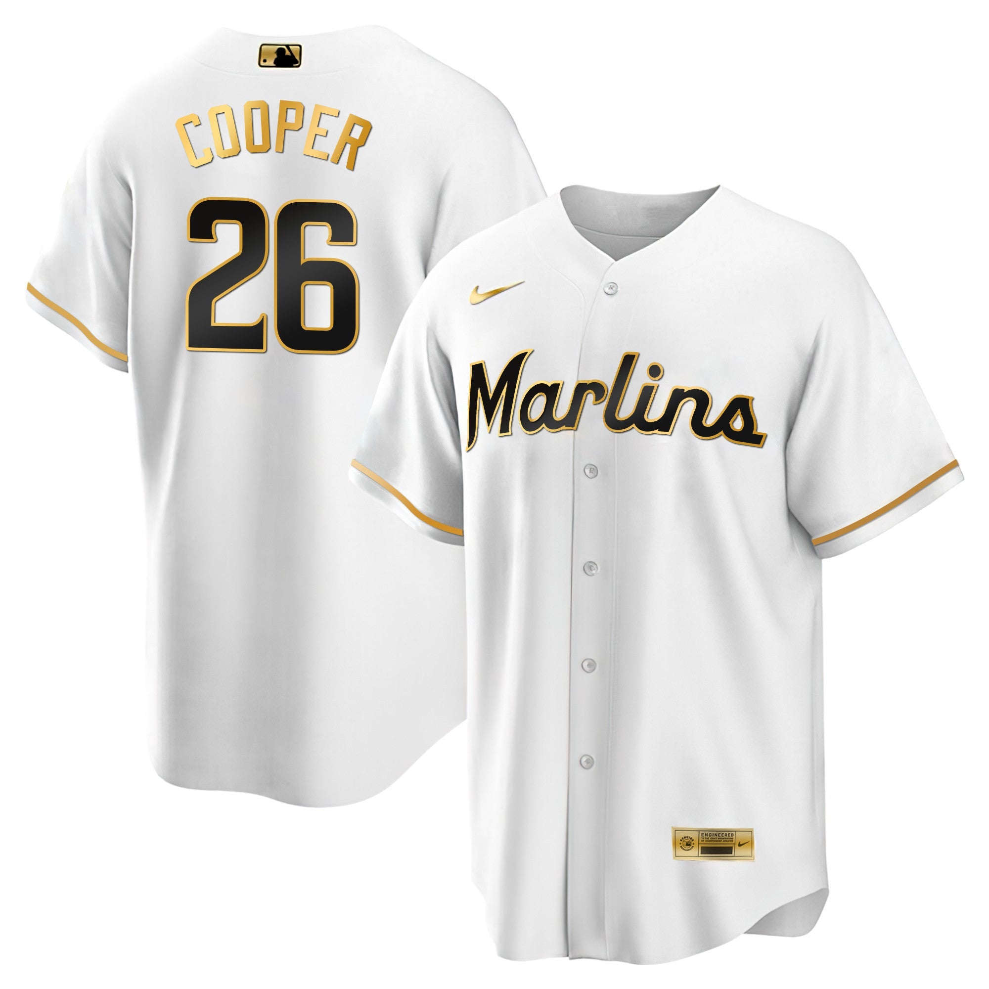 Men’s Miami Black Limited & Gold Jersey