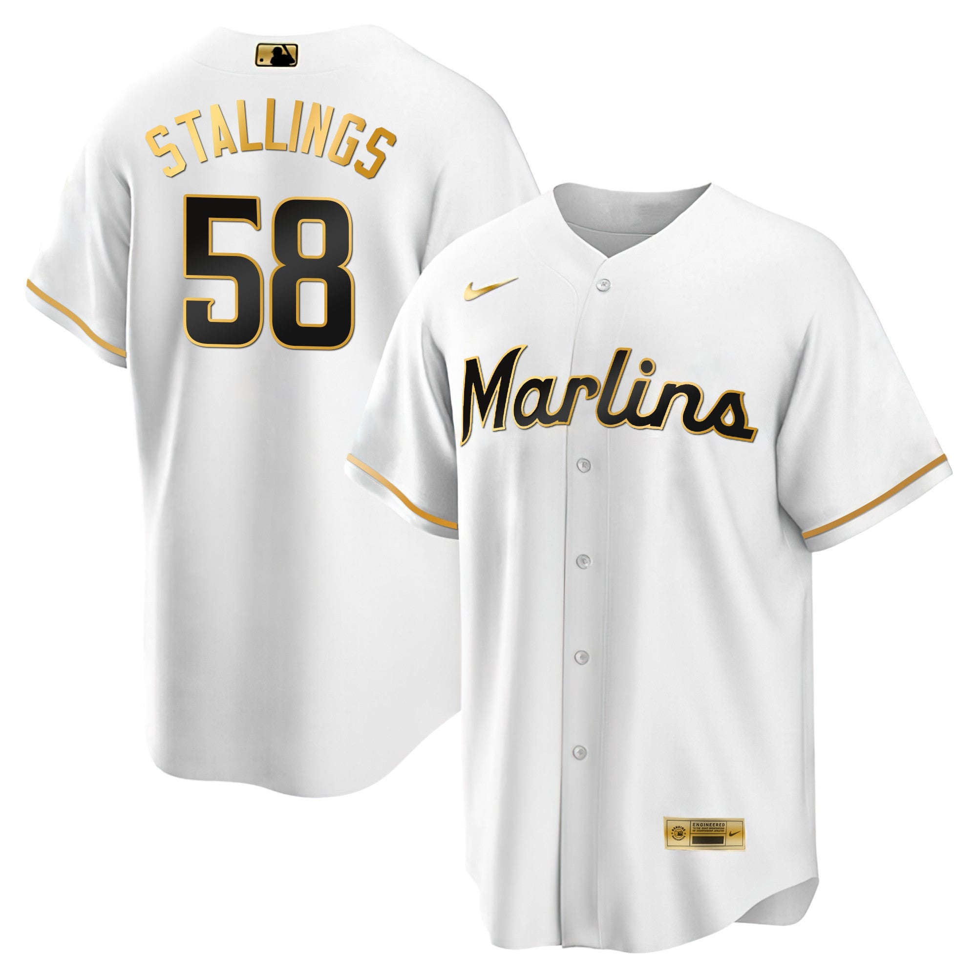 Men’s Miami Black Limited & Gold Jersey