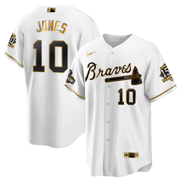 Atlanta World Series Champion White Gold Flex Base Jersey 2021 – Stitched