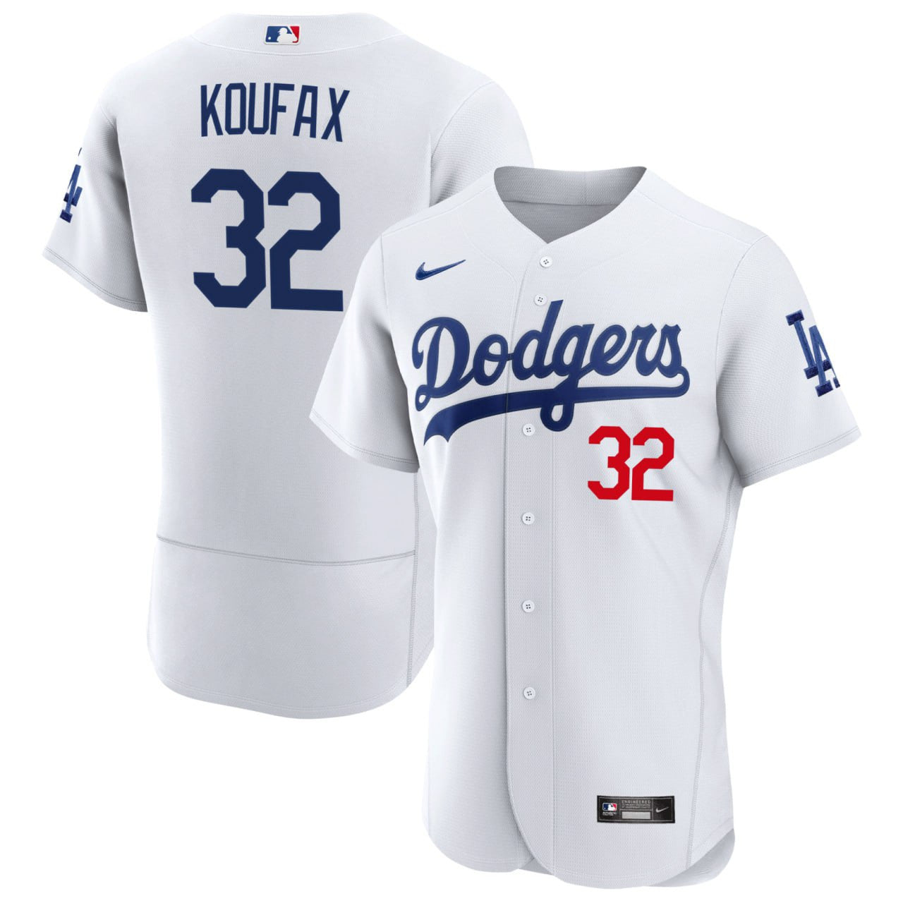 Sandy Koufax Los Angeles White Jersey