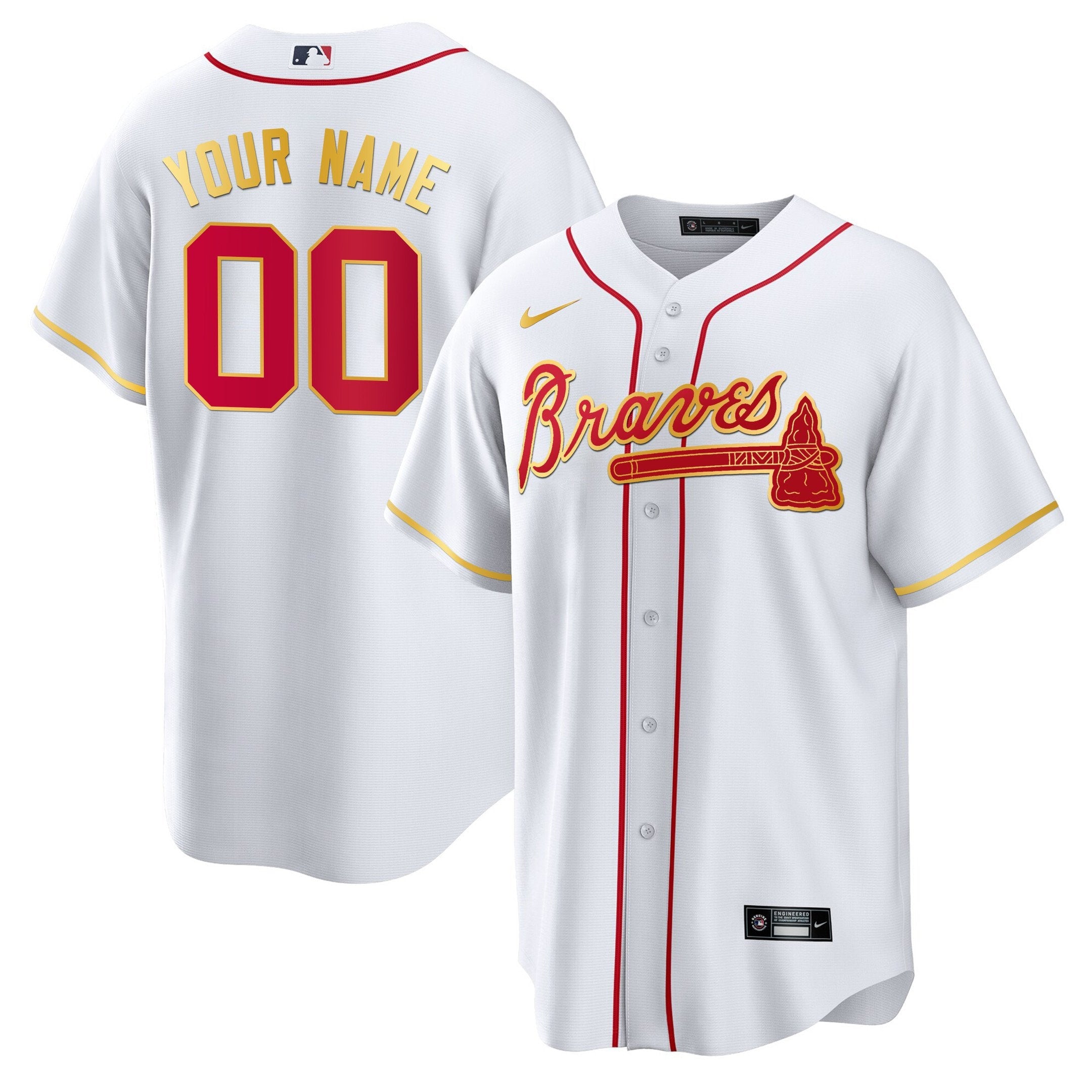 Atlanta Gold Trim Custom Jersey