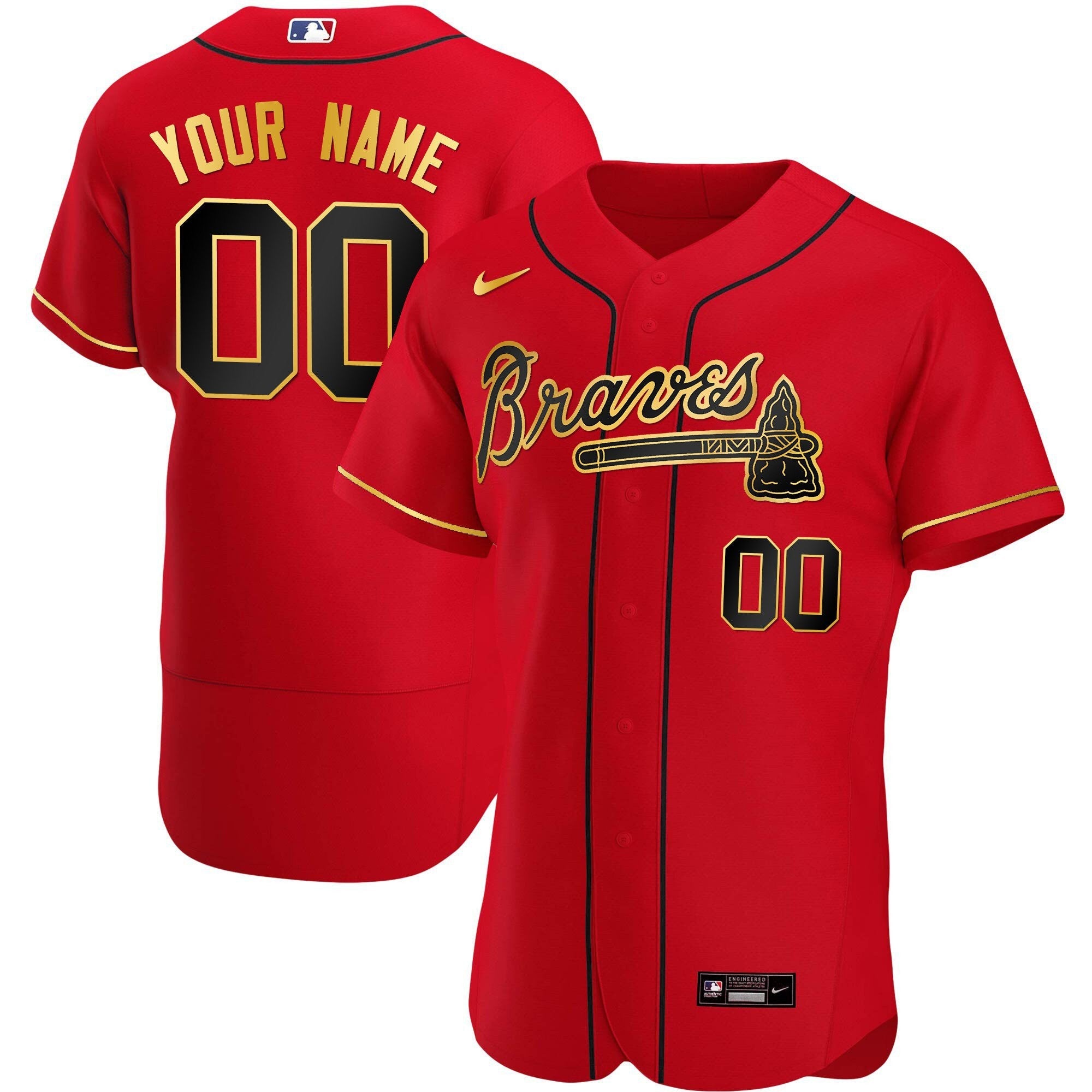 Atlanta Gold Trim Custom Jersey