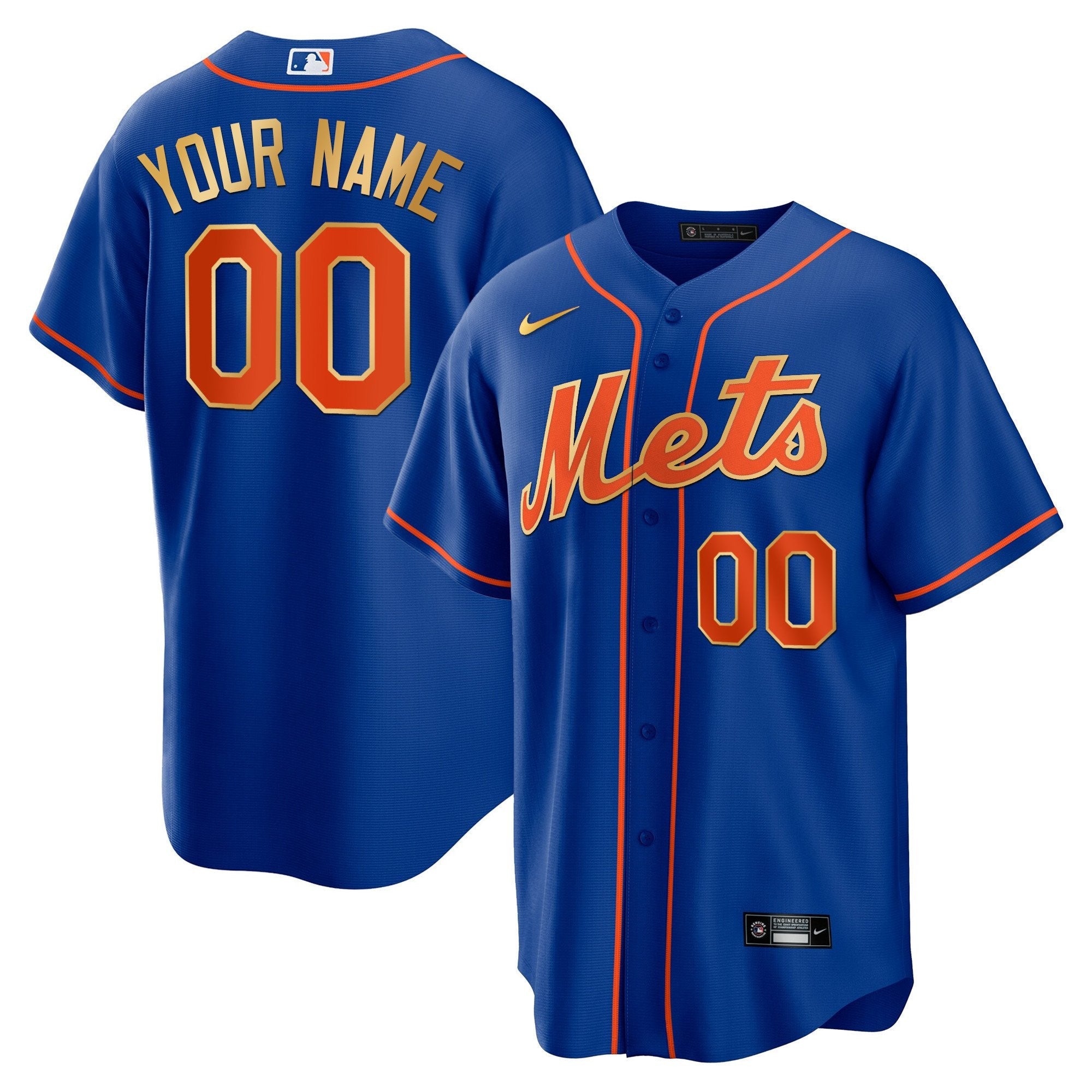 New York Gold Custom Jersey