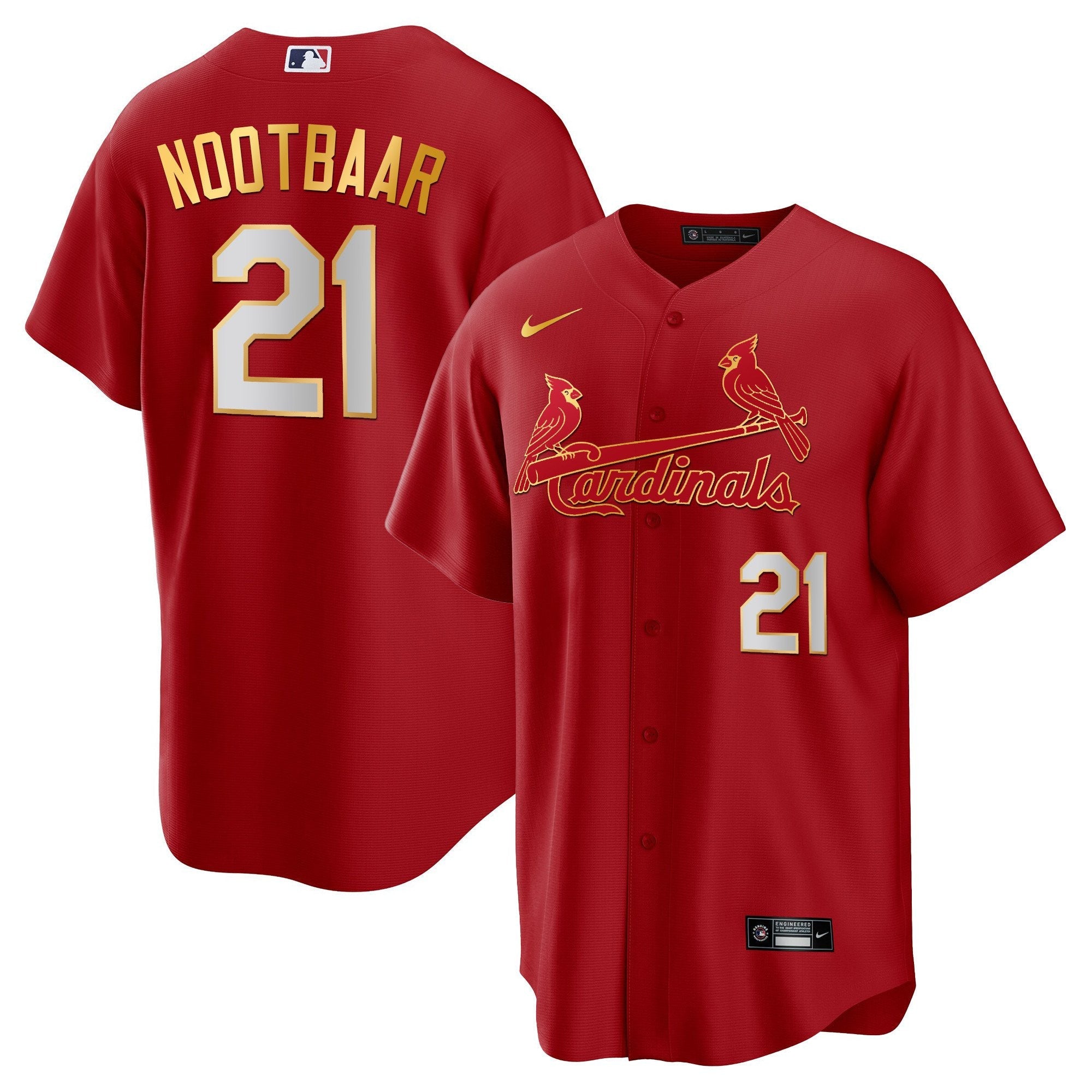 Men’s St. Louis Cool Base Gold Trim Jersey