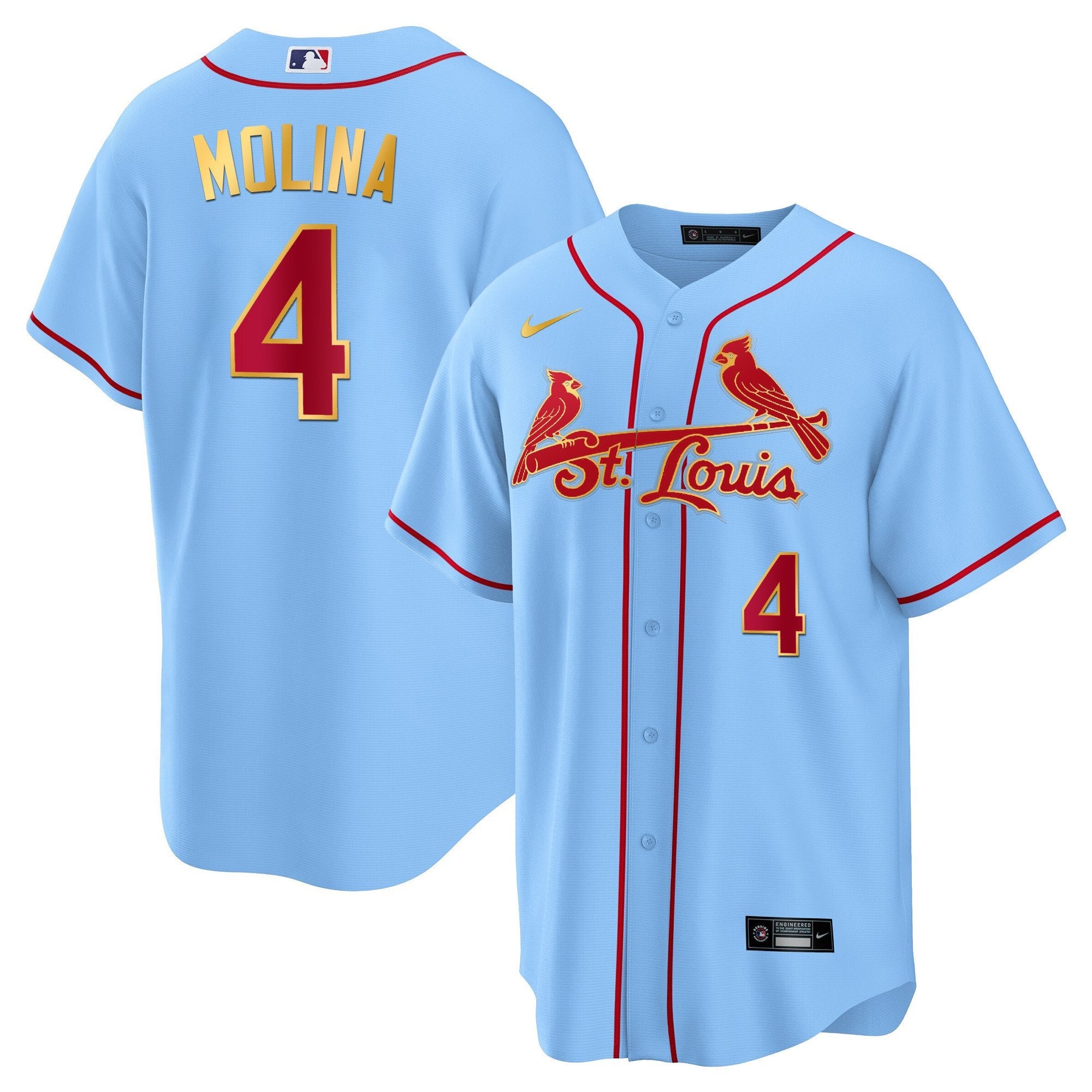 Men’s St. Louis Cool Base Gold Trim Jersey