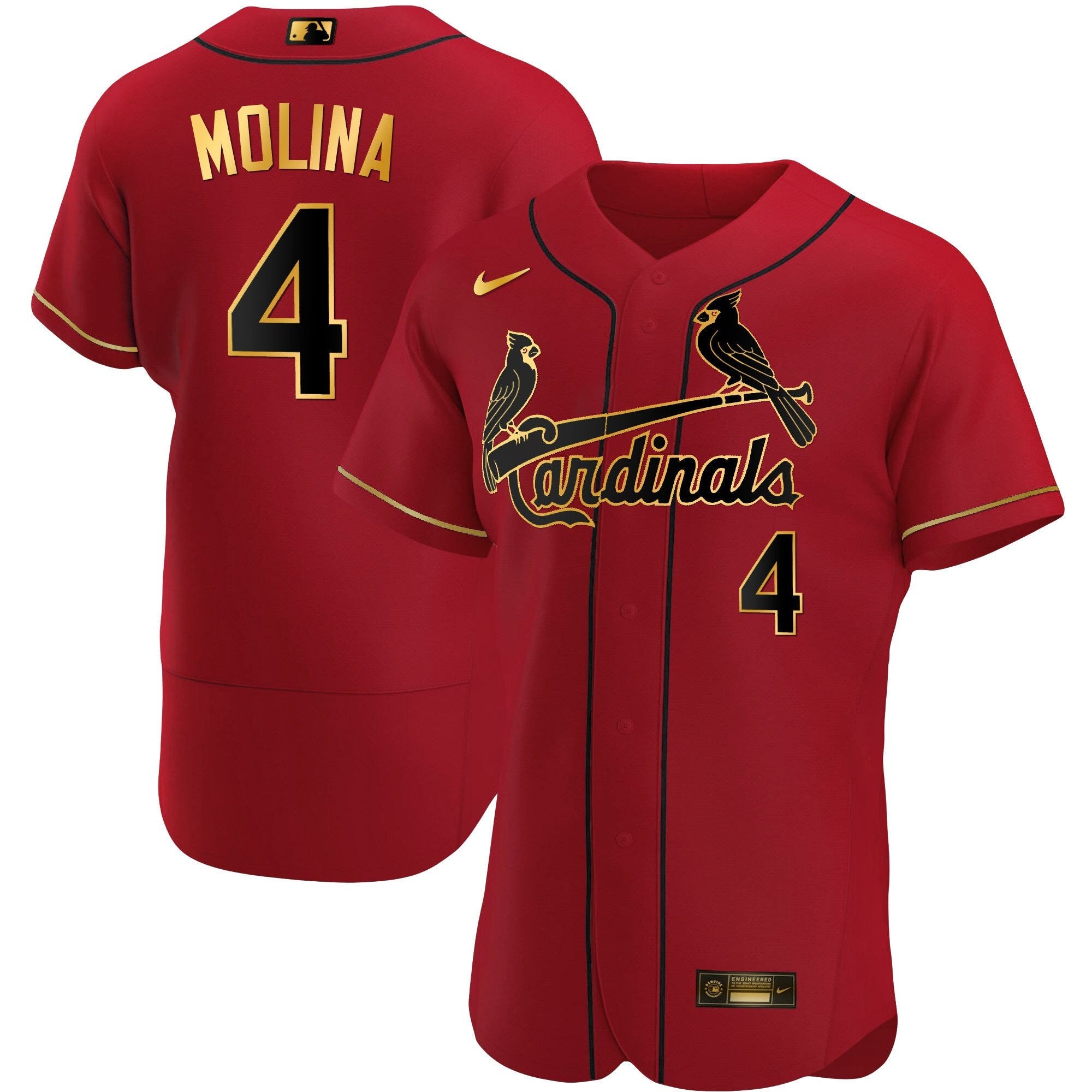 Men’s St. Louis Flex Base Gold Trim Jersey
