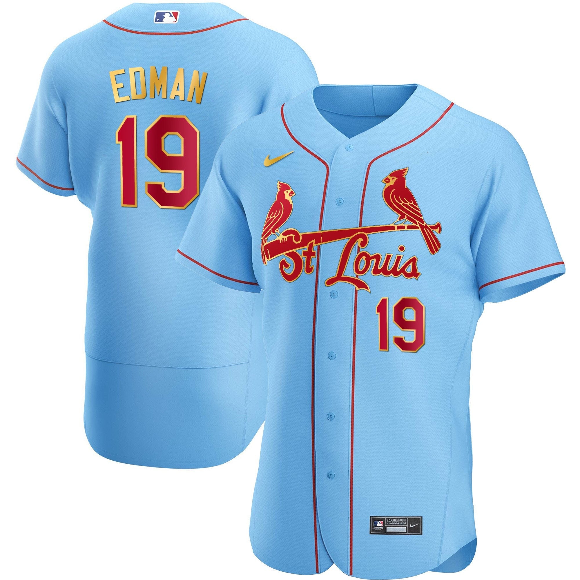 Men’s St. Louis Flex Base Gold Trim Jersey