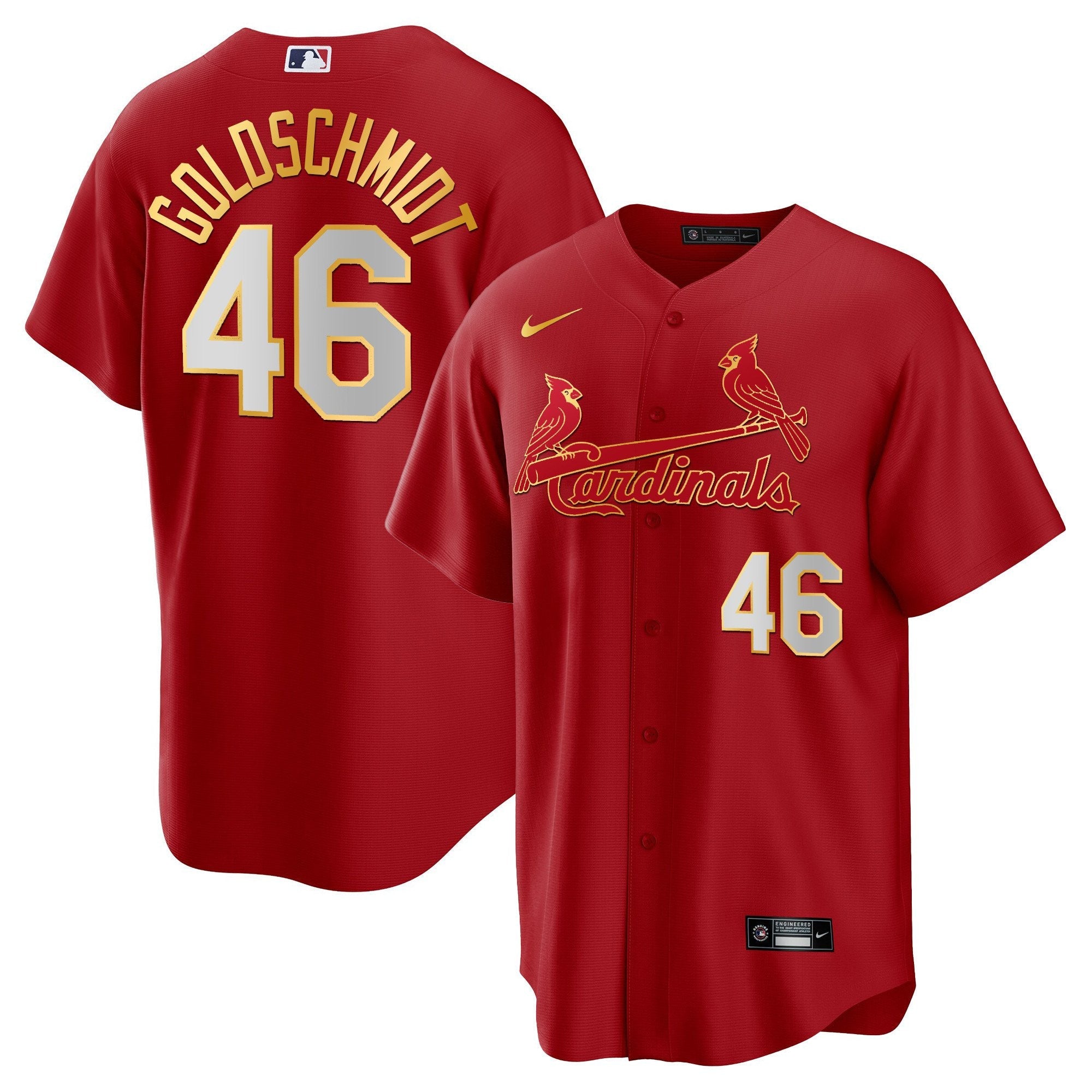 Men’s St. Louis Cool Base Gold Trim Jersey