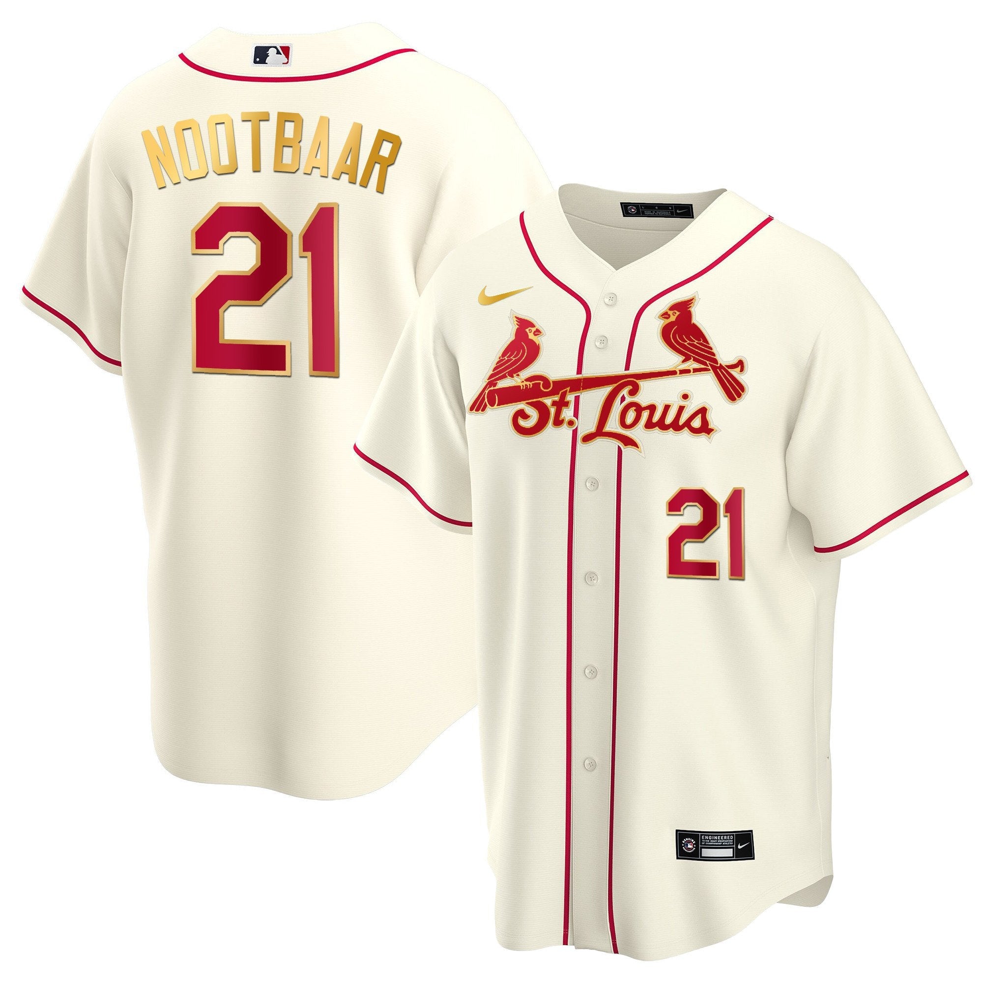 Men’s St. Louis Cool Base Gold Trim Jersey