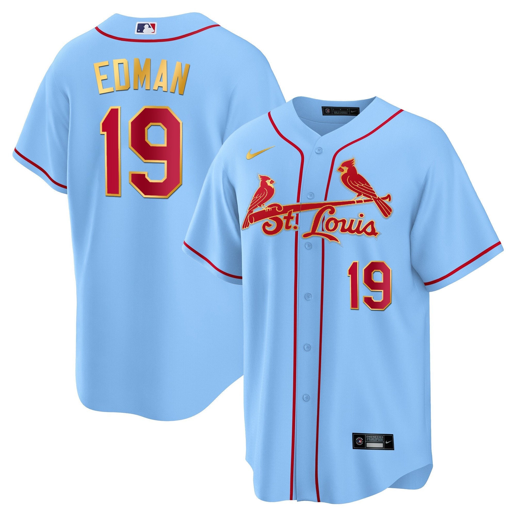 Men’s St. Louis Cool Base Gold Trim Jersey