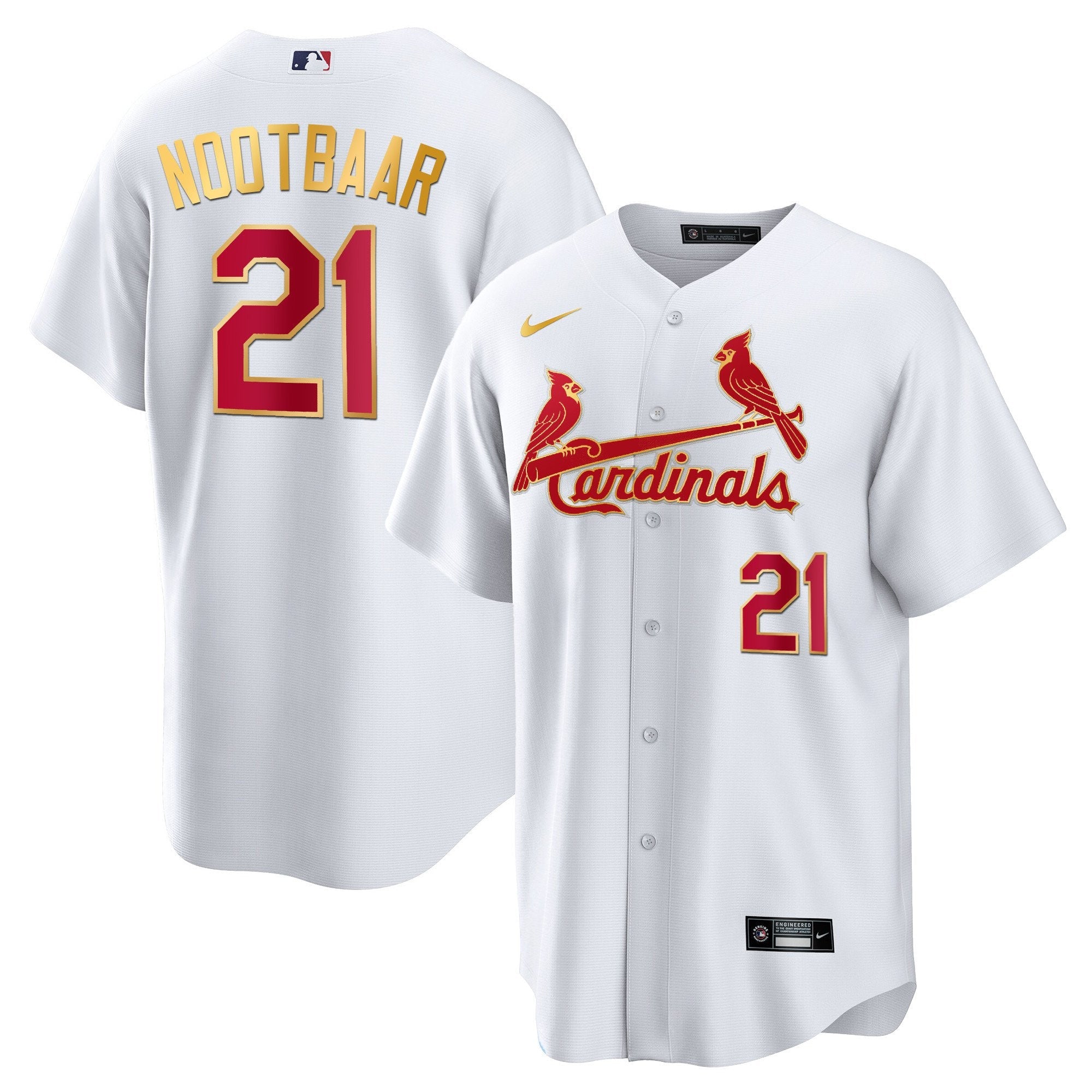 Men’s St. Louis Cool Base Gold Trim Jersey