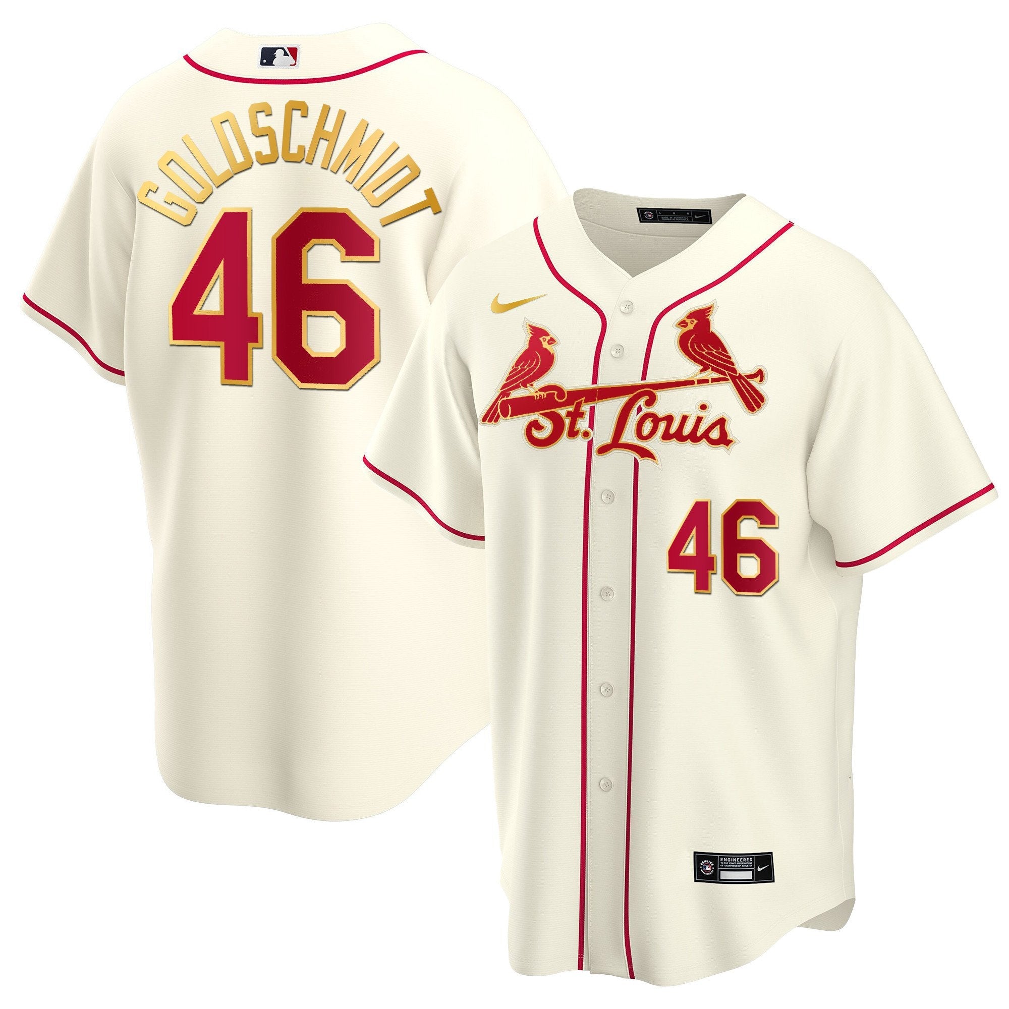 Men’s St. Louis Cool Base Gold Trim Jersey