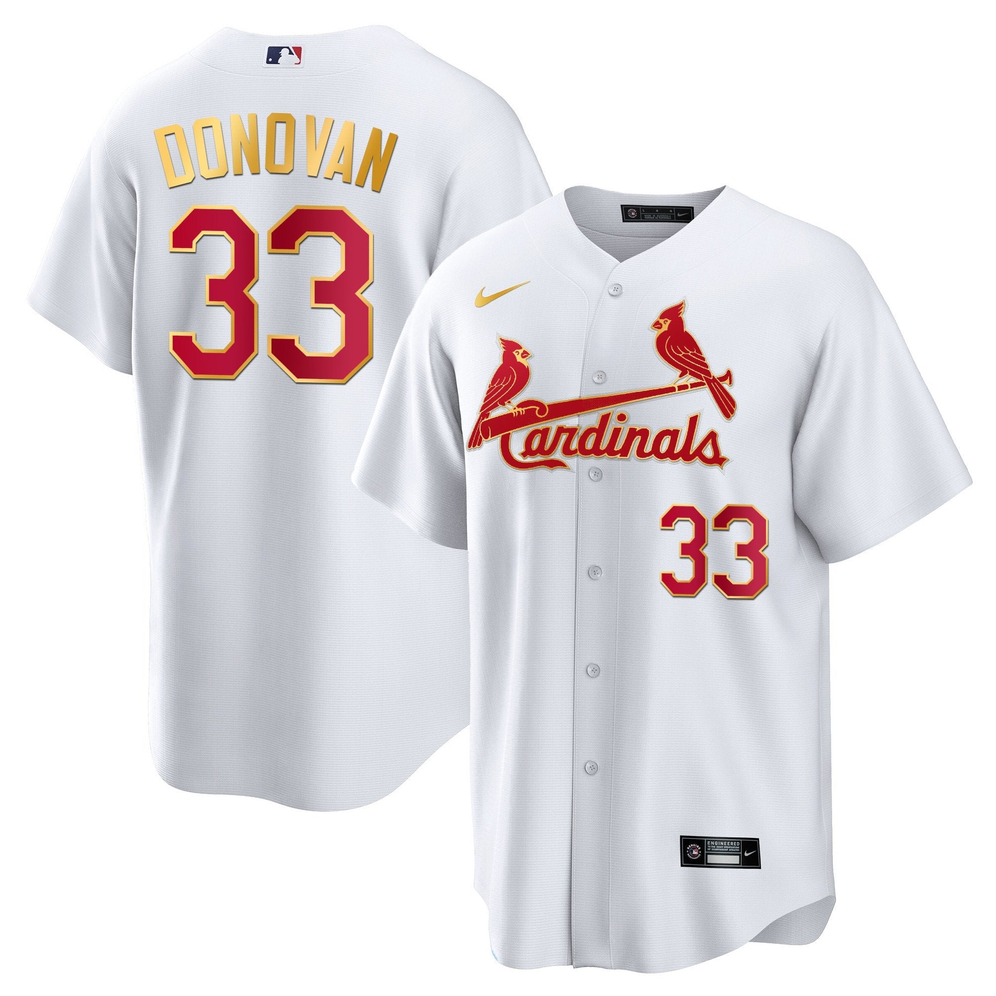Men’s St. Louis Cool Base Gold Trim Jersey