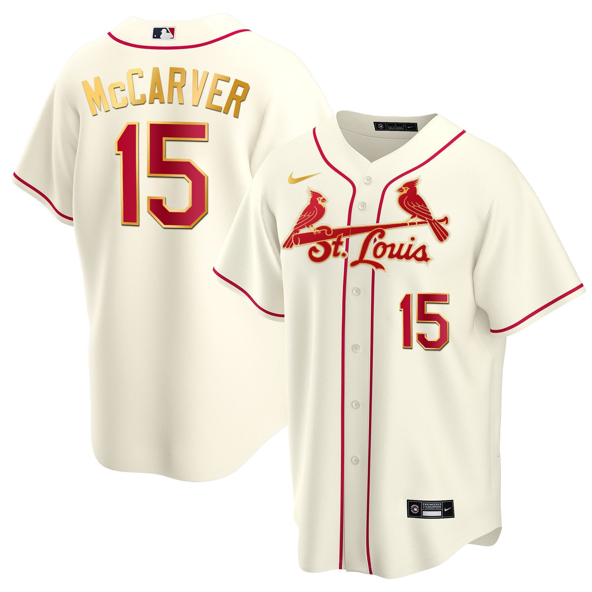 Men’s St. Louis Cool Base Gold Trim Jersey