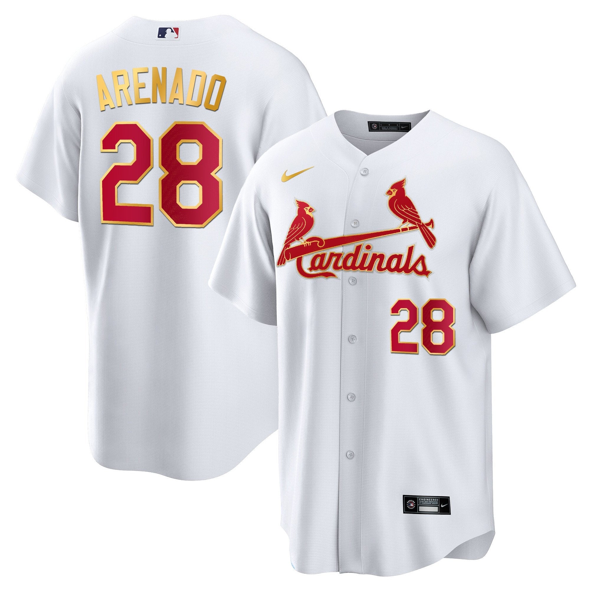 Men’s St. Louis Cool Base Gold Trim Jersey