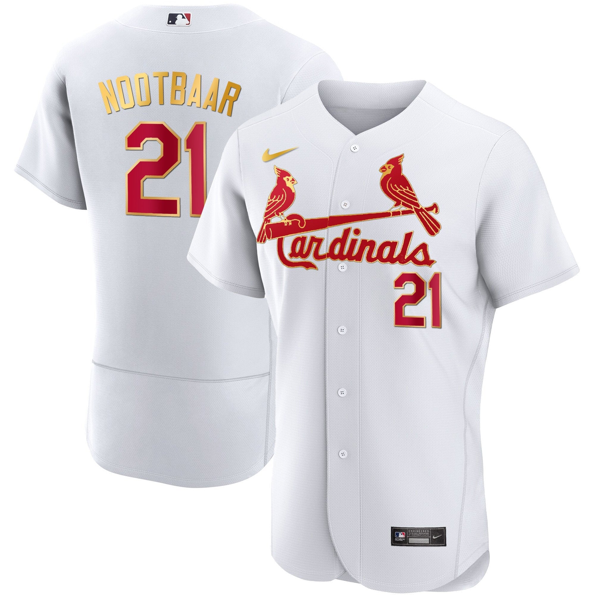 Men’s St. Louis Flex Base Gold Trim Jersey