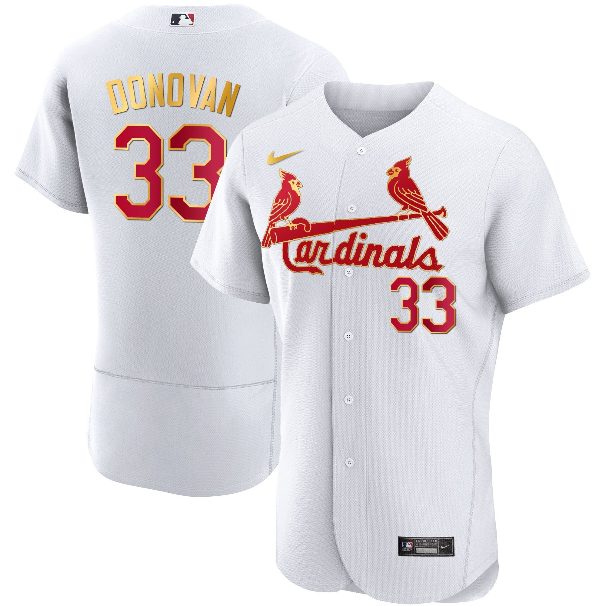 Men’s St. Louis Flex Base Gold Trim Jersey