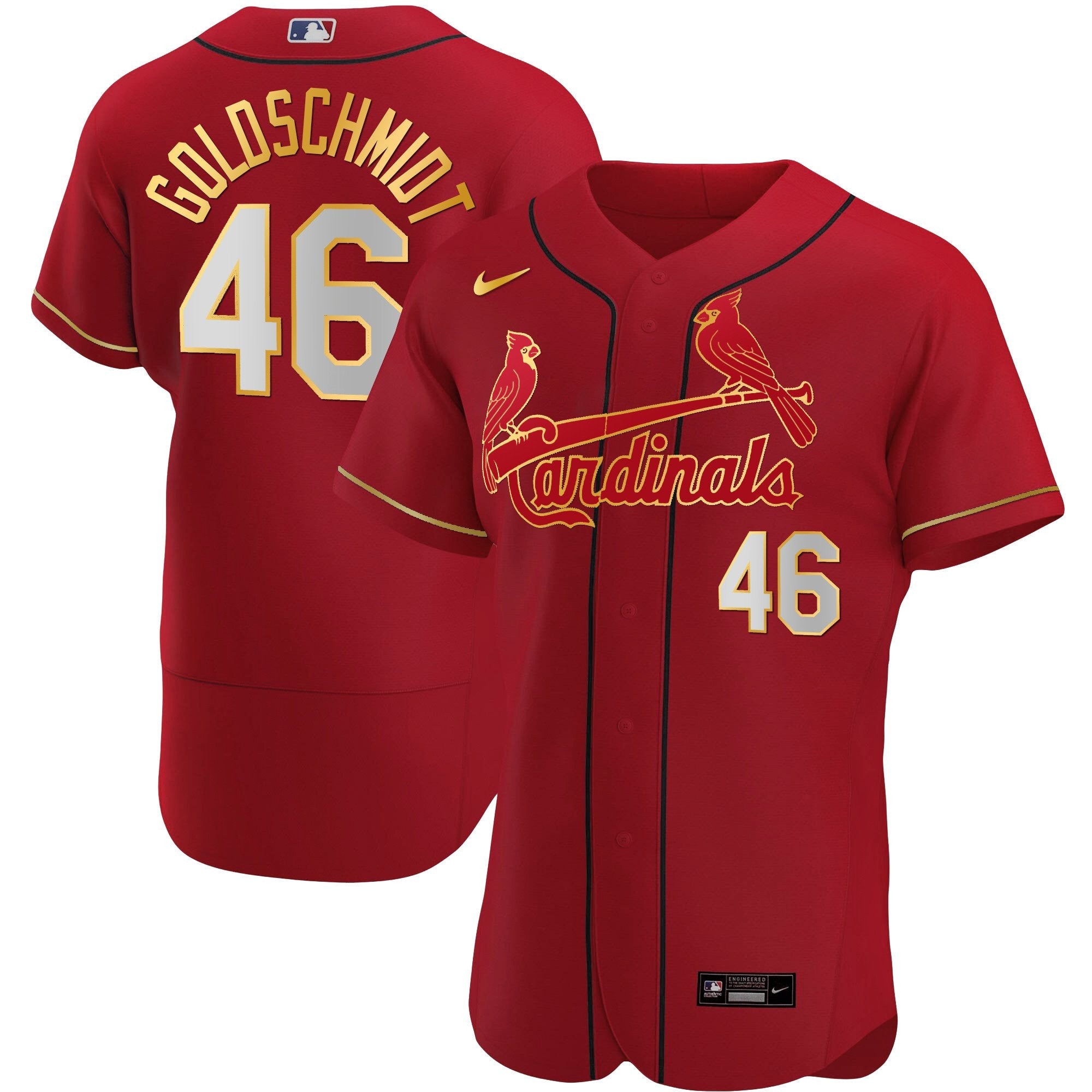 Men’s St. Louis Flex Base Gold Trim Jersey
