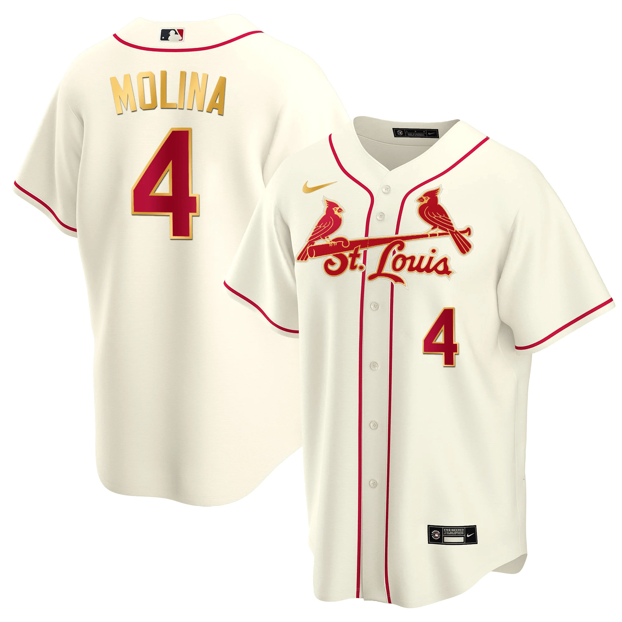 Men’s St. Louis Cool Base Gold Trim Jersey