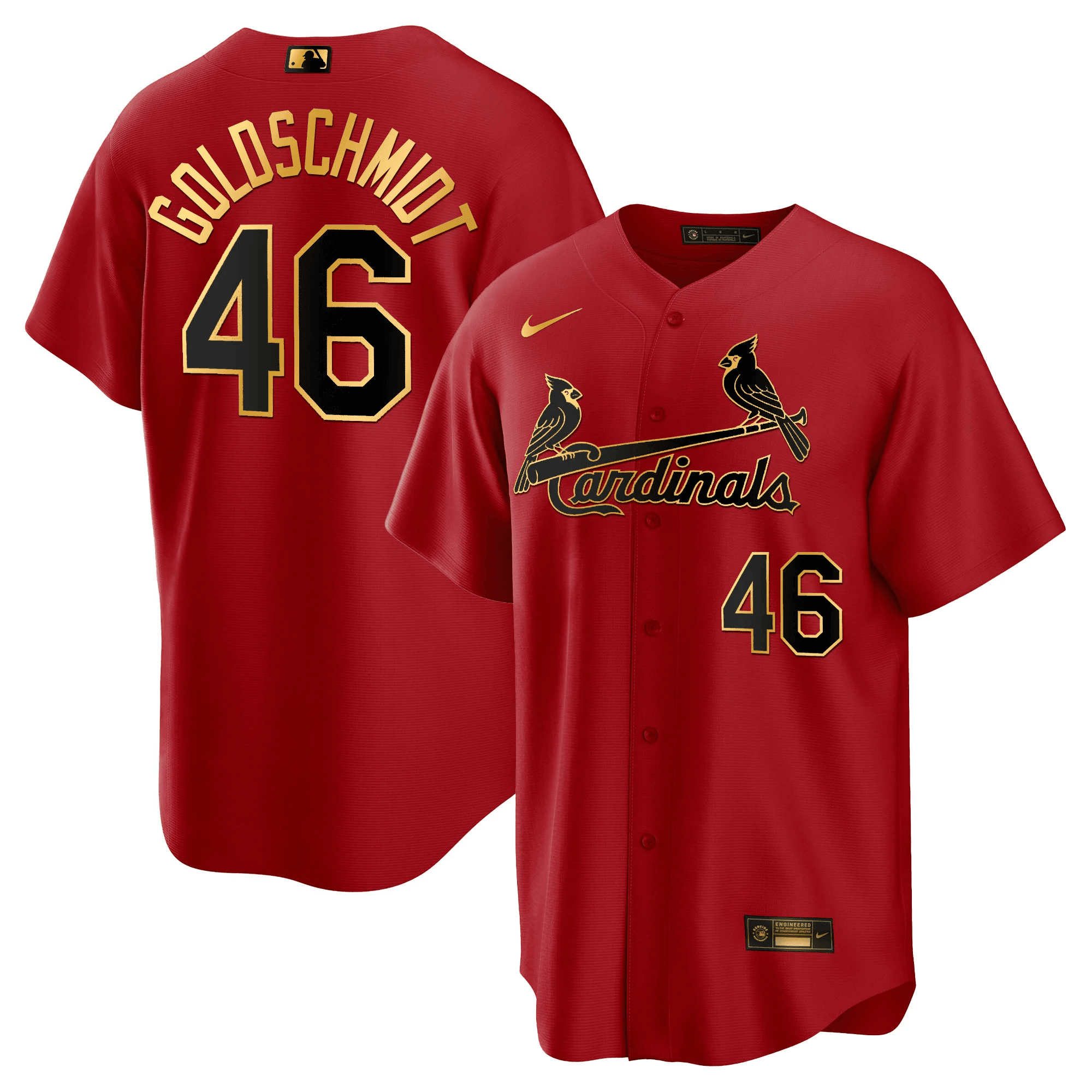 Men’s St. Louis Cool Base Gold Trim Jersey