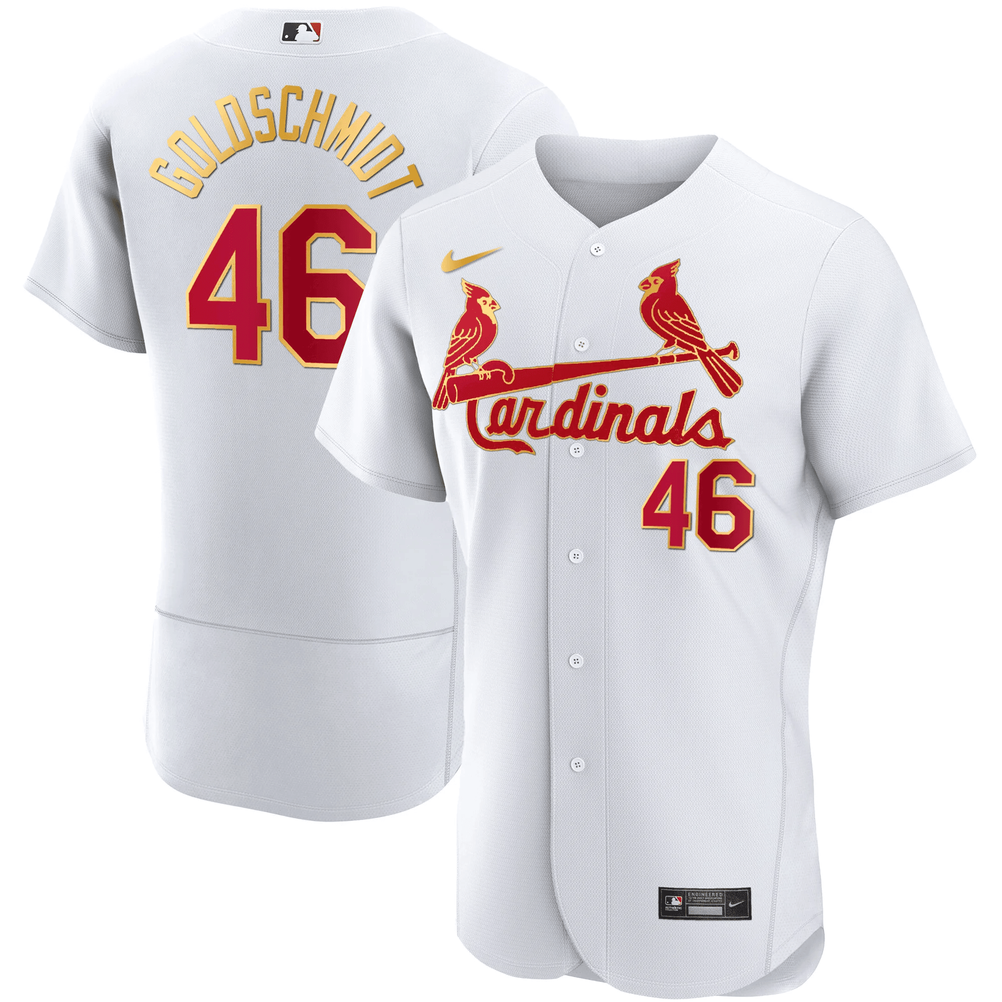 Men’s St. Louis Flex Base Gold Trim Jersey