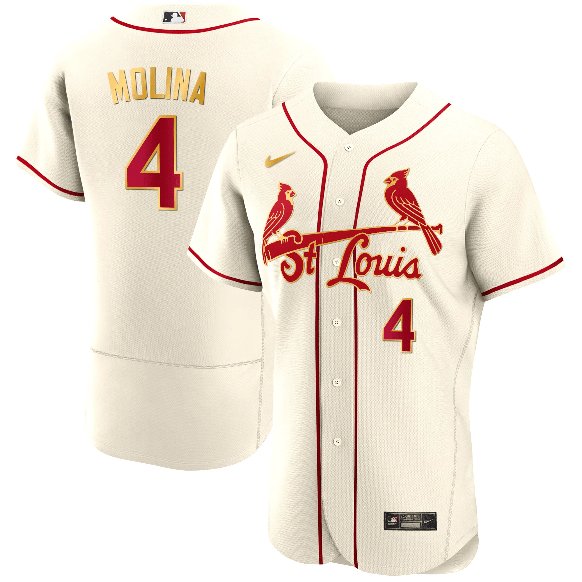 Men’s St. Louis Flex Base Gold Trim Jersey