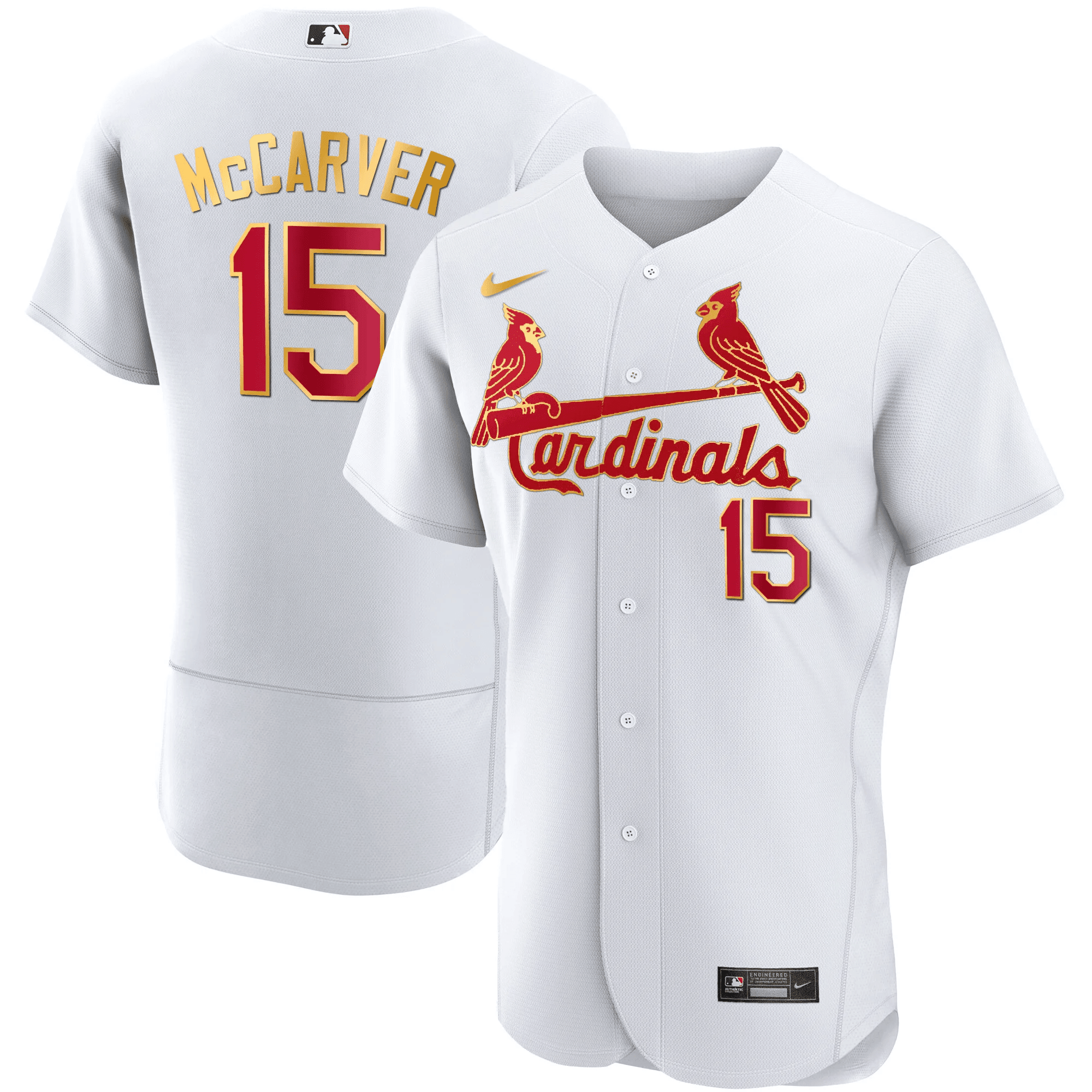 Men’s St. Louis Flex Base Gold Trim Jersey