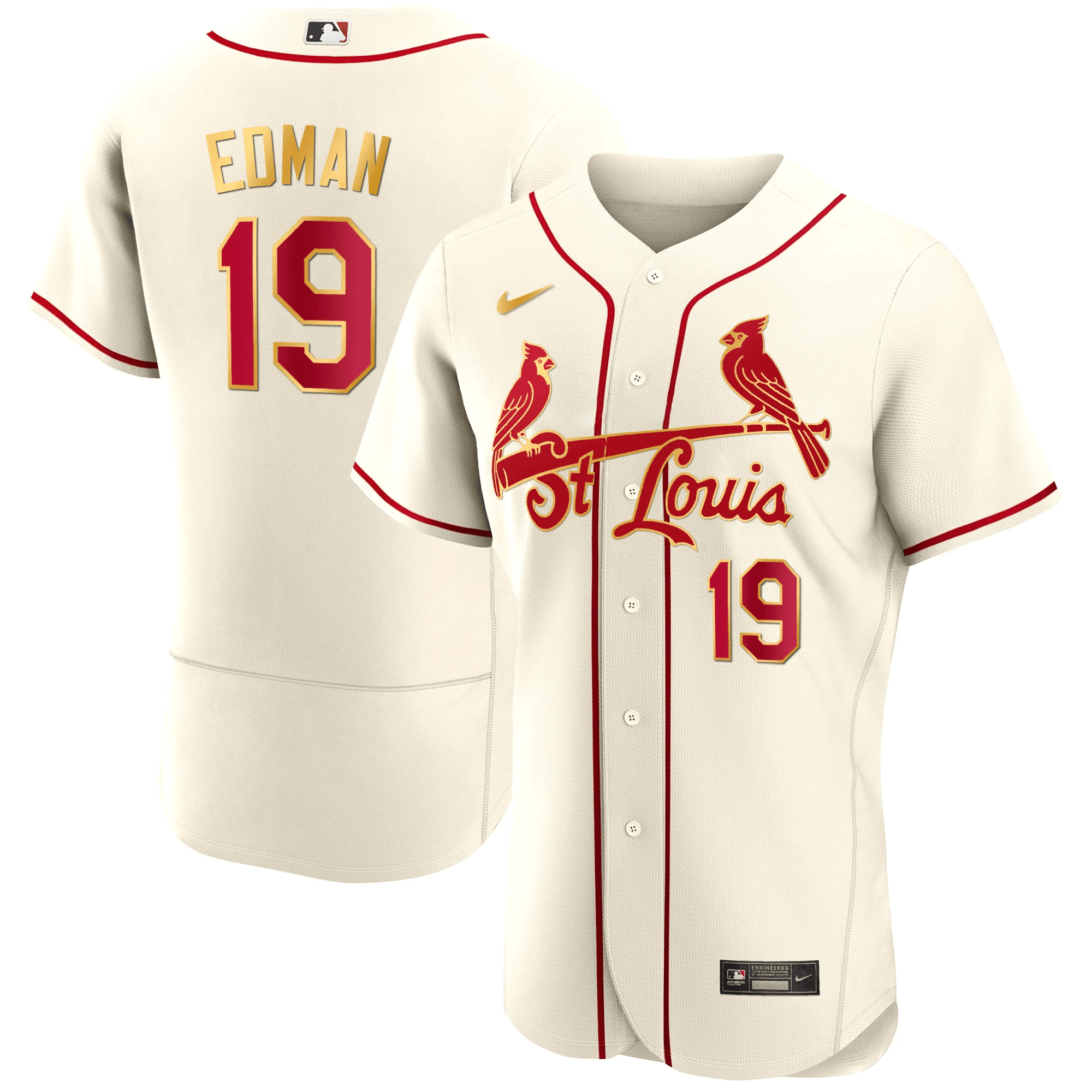 Men’s St. Louis Flex Base Gold Trim Jersey