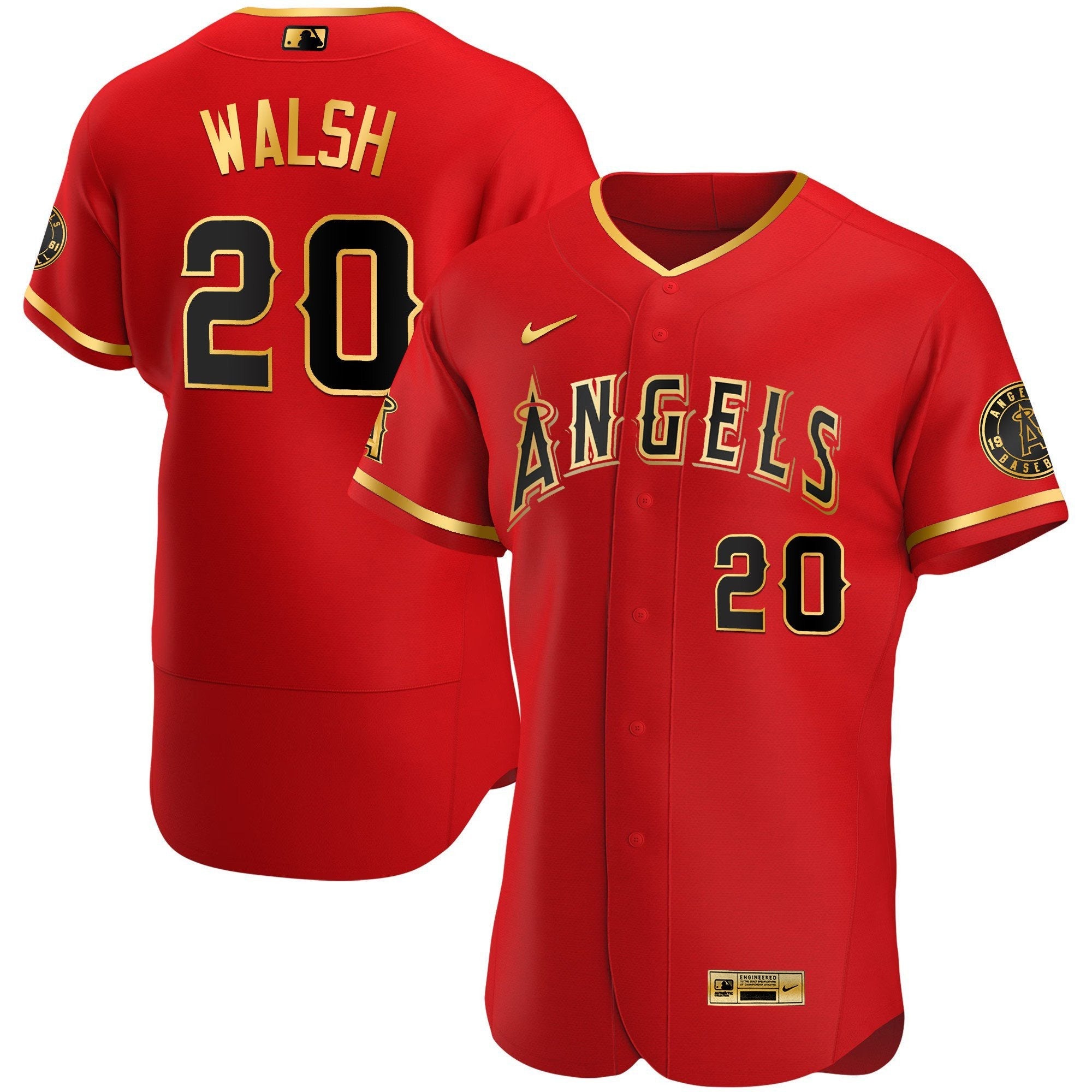 Men’s Los Angeles Flex Base Gold Jersey