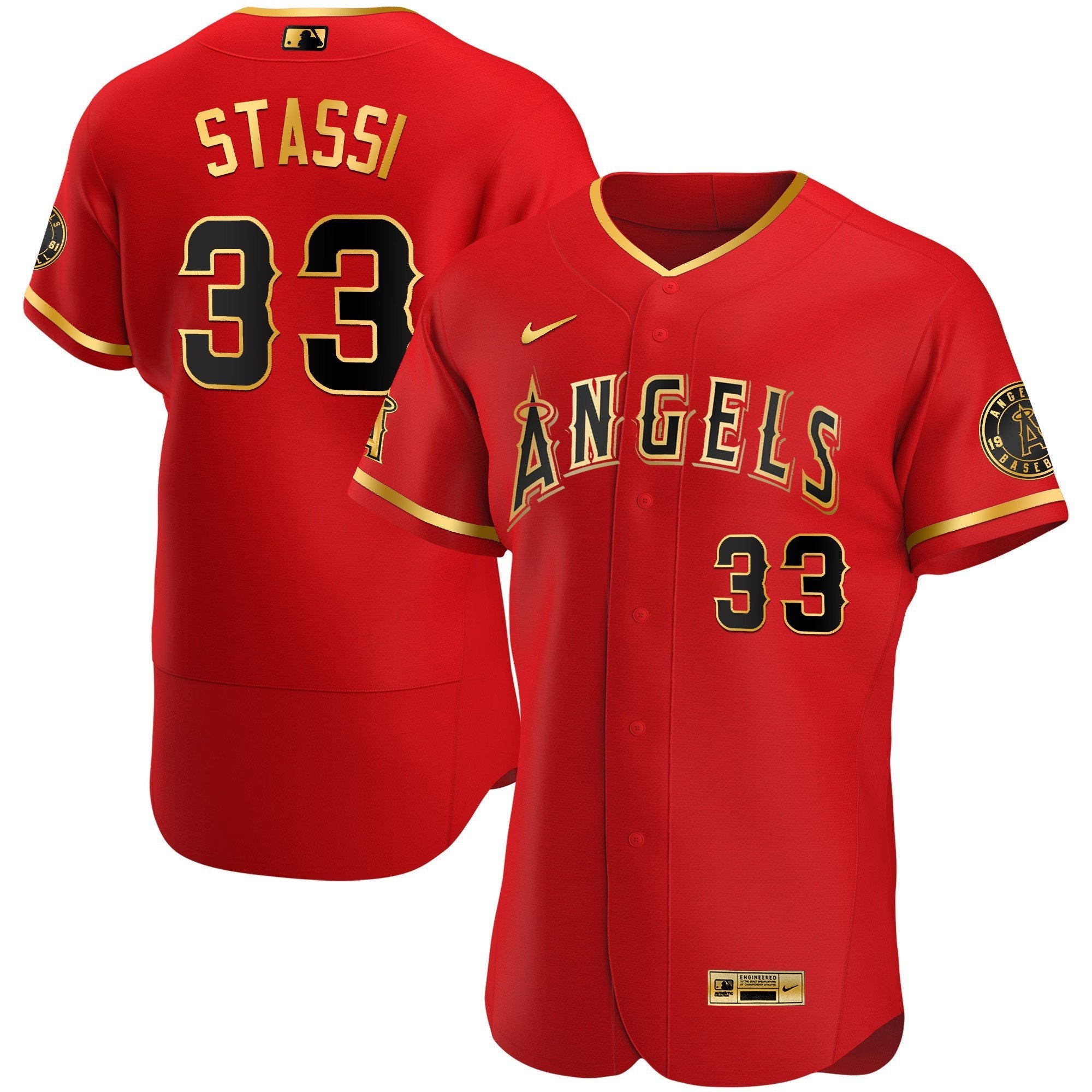 Men’s Los Angeles Flex Base Gold Jersey