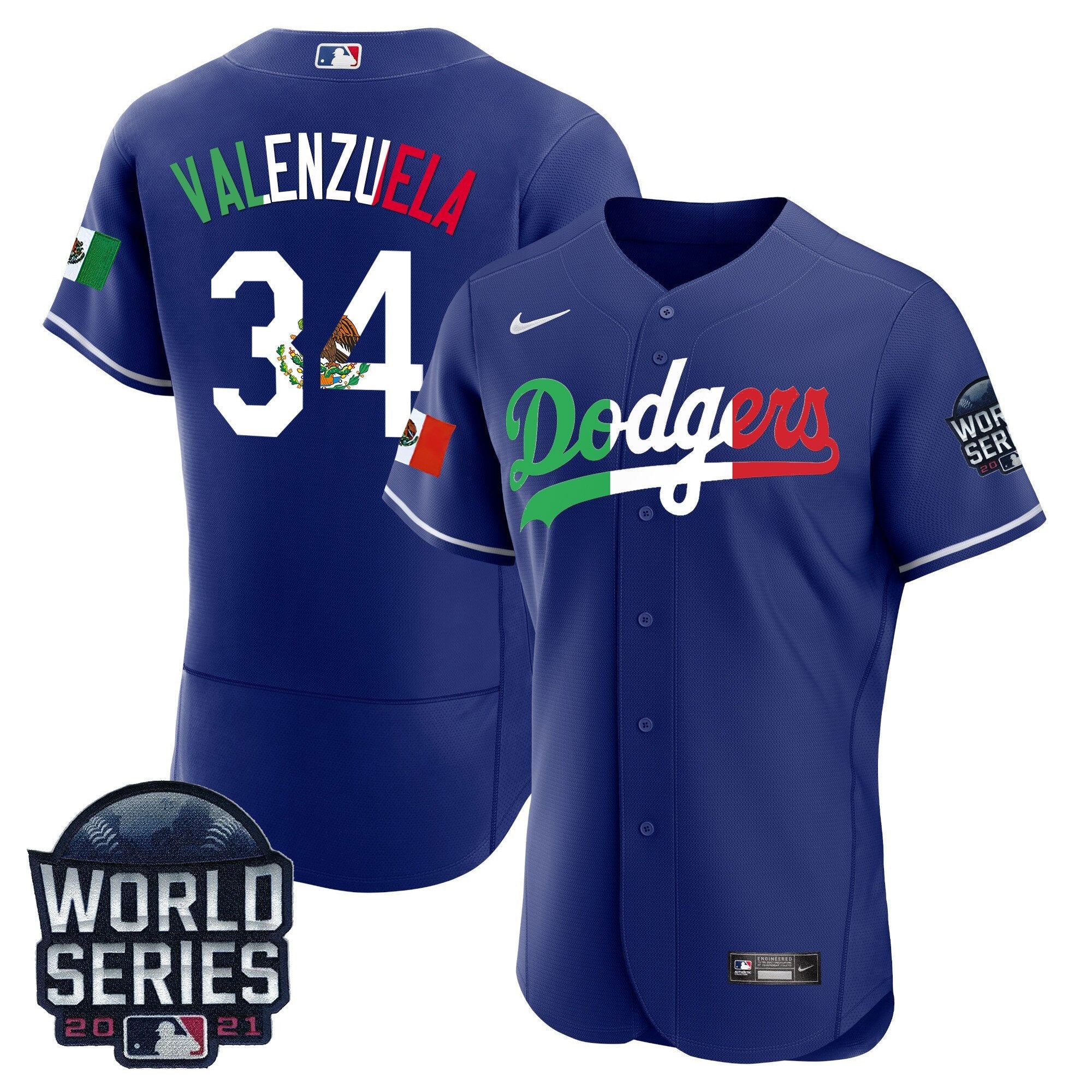 Men’s Mexico World Series Patch Flex Base Jersey