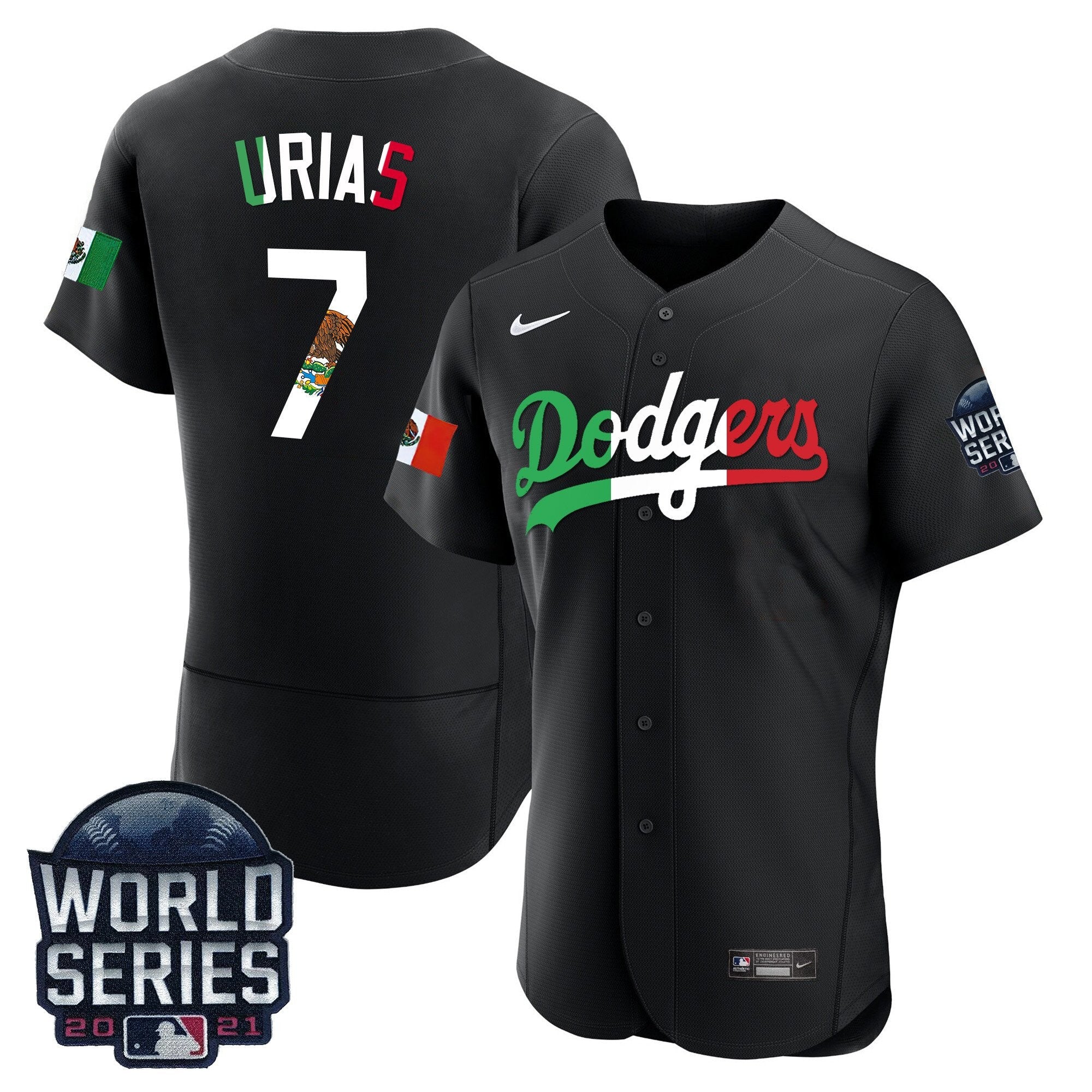 Men’s Mexico World Series Patch Flex Base Jersey