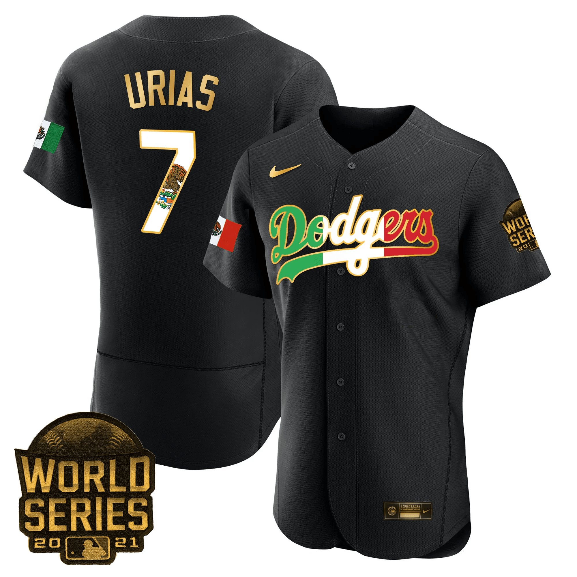 Men’s Mexico World Series Patch Flex Base Jersey