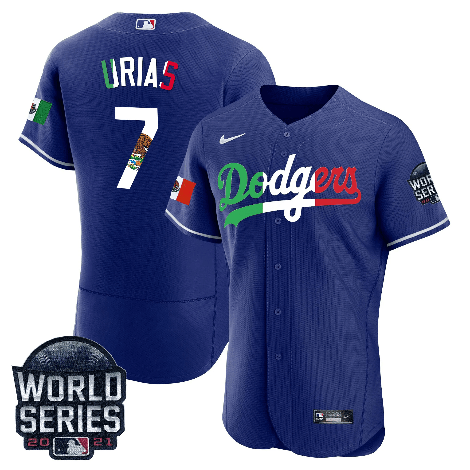 Men’s Mexico World Series Patch Flex Base Jersey